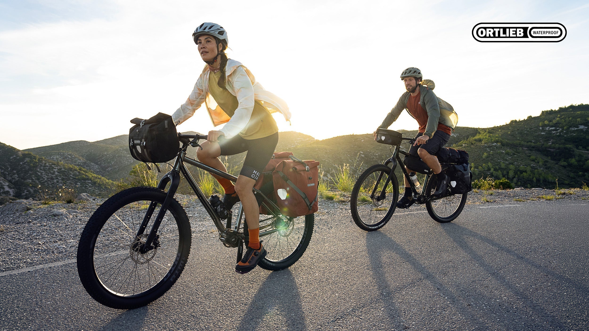 Bikepacking cyclists