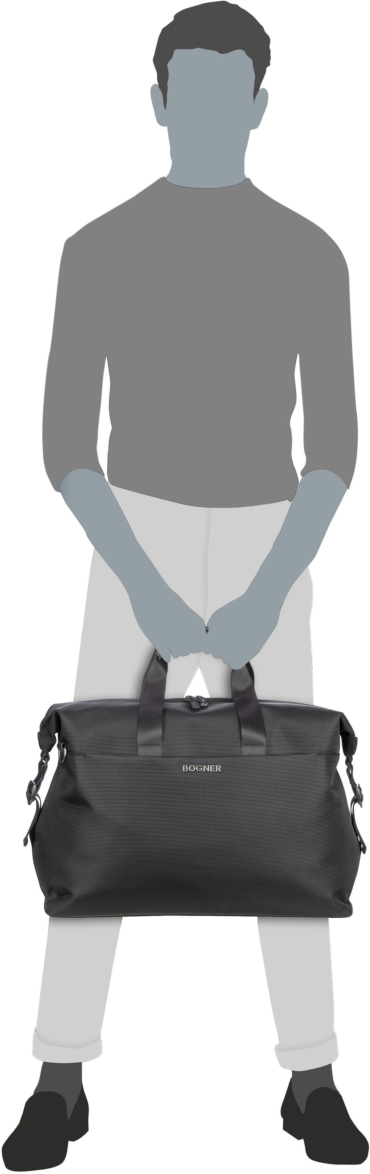 Bogner Keystone Ewald MHZ Dark Blue Weekender – Silhouettenansicht