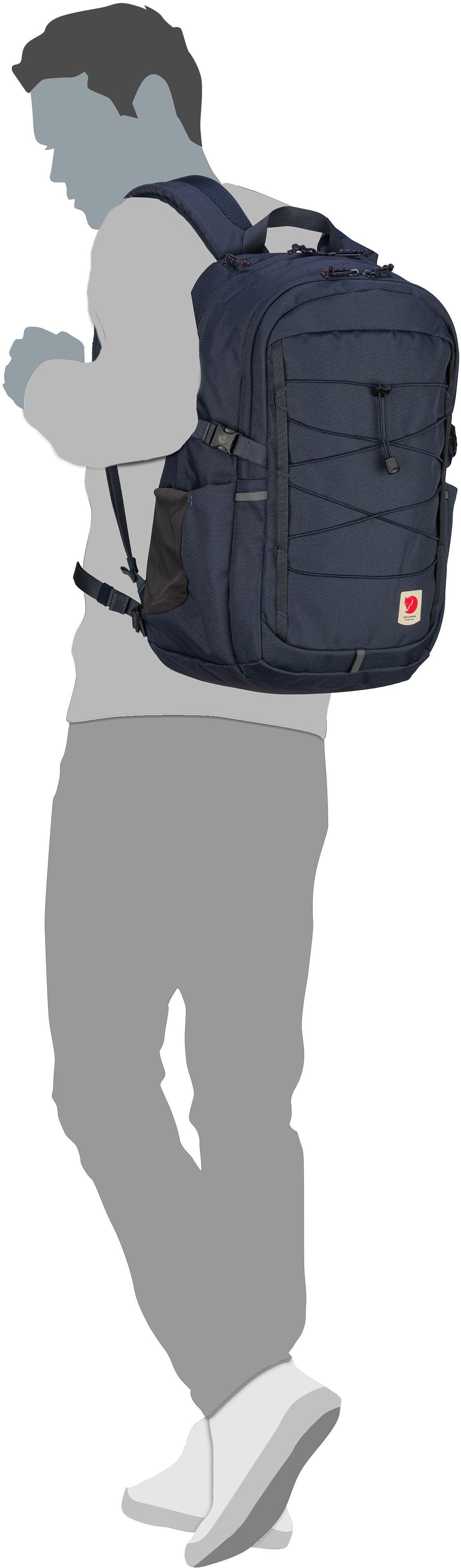 Fjällräven Skule 28 Dusty Rose Rucksack – Silhouettenansicht