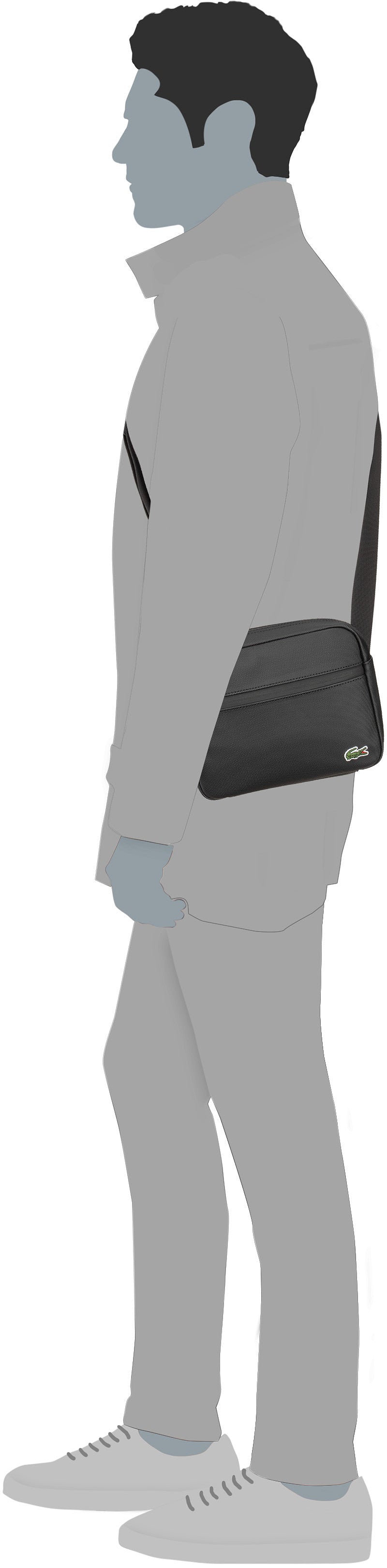 Lacoste LCST Reporter Bag 4046 Black Crossbody Bag – Silhouettenansicht