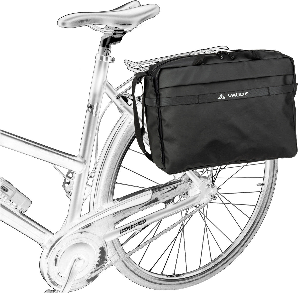 Vaude Mineo Commuter 17 Black Fahrradtasche – Silhouettenansicht