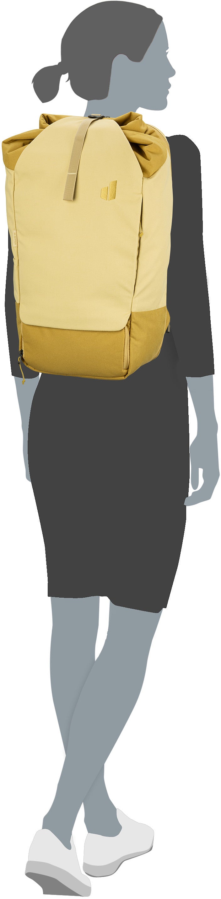 Deuter Utilion 30 Mineral/grove Reiserucksack – Silhouettenansicht