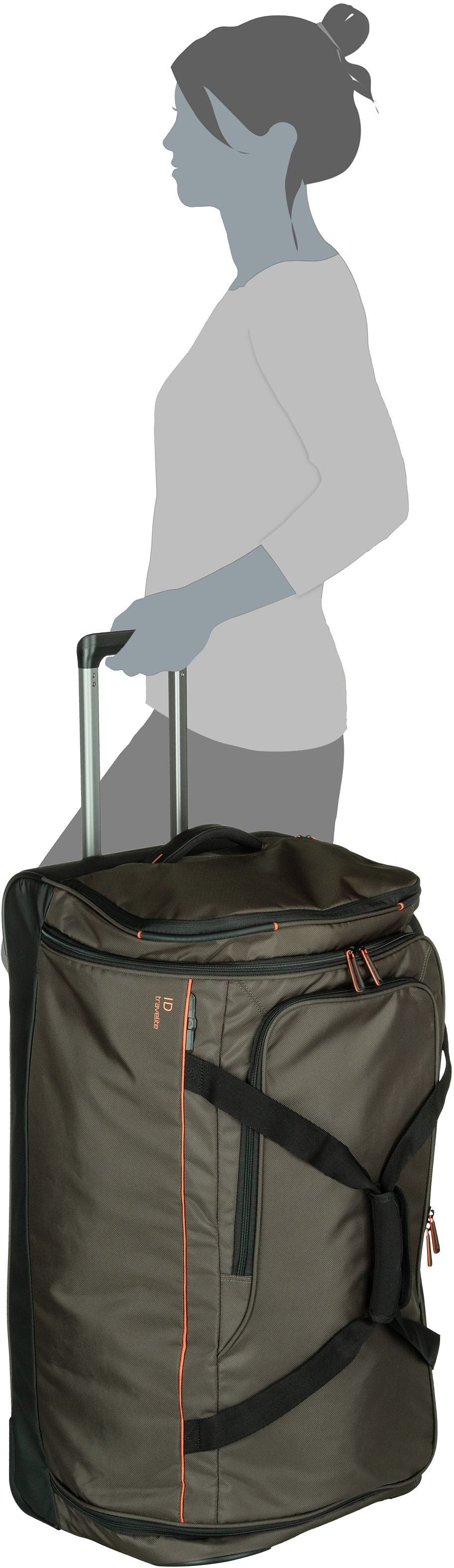 travelite Crosslite L Natur Travel Bag – Silhouettenansicht