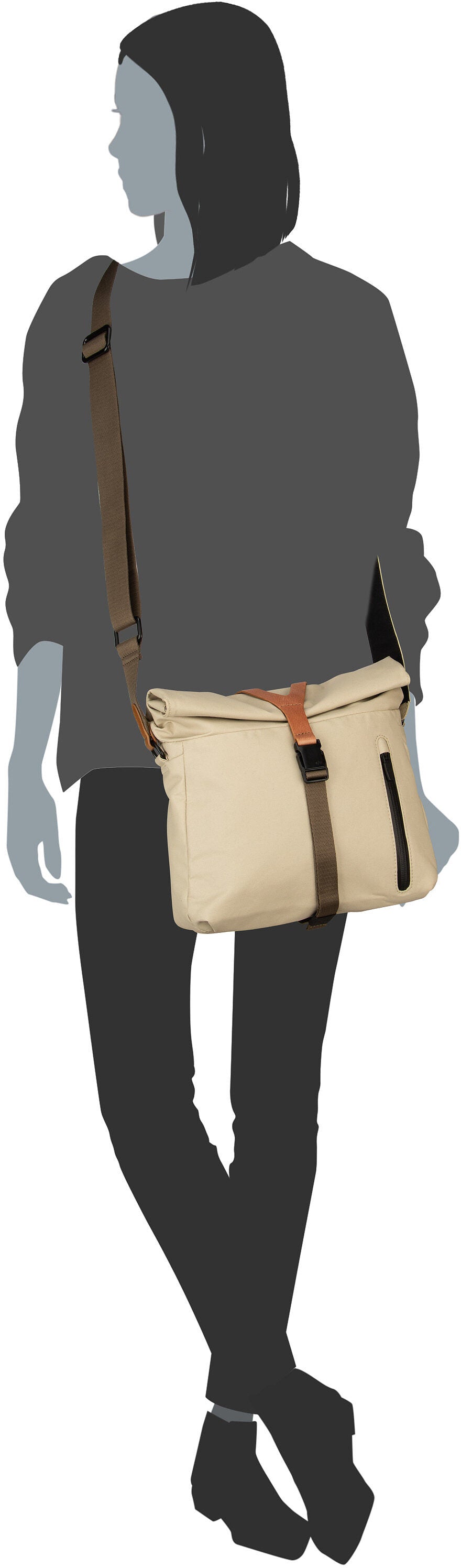 aunts & uncles Seki RE Dust Crossbody Bag – Silhouettenansicht