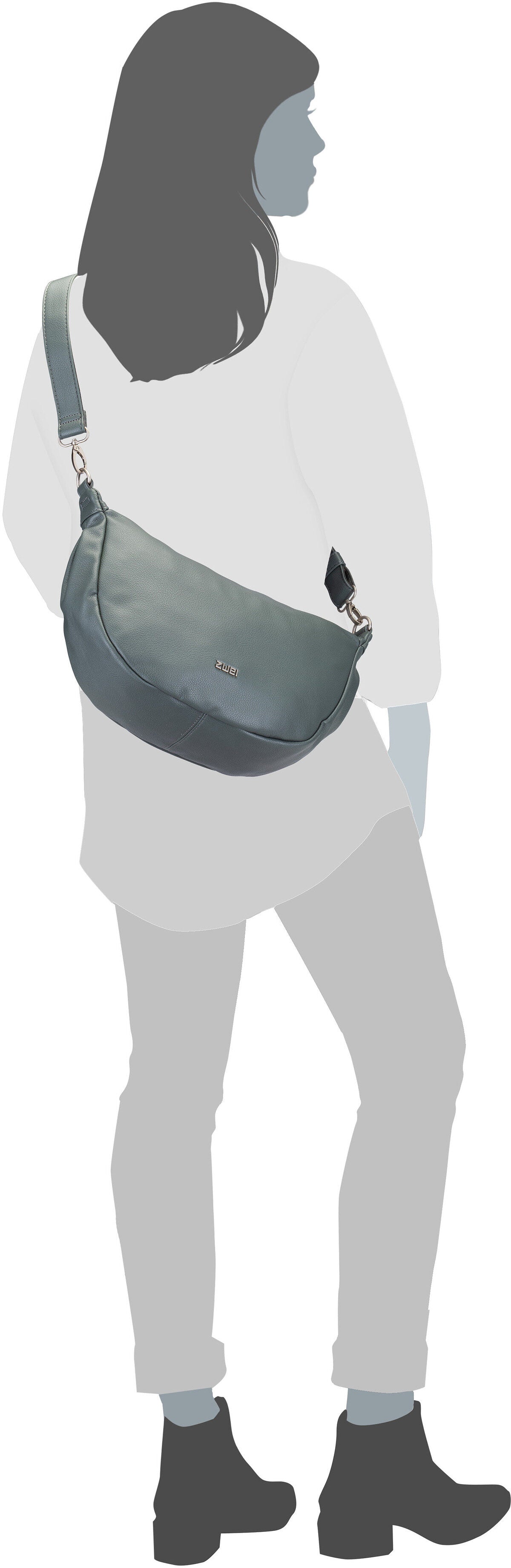 zwei Mademoiselle M70 Limited Royal Sling Bag – Silhouettenansicht