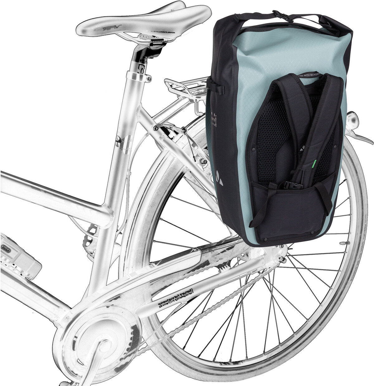 Vaude Aqua Transformer 26 Nordic Blue Tasche – Silhouettenansicht