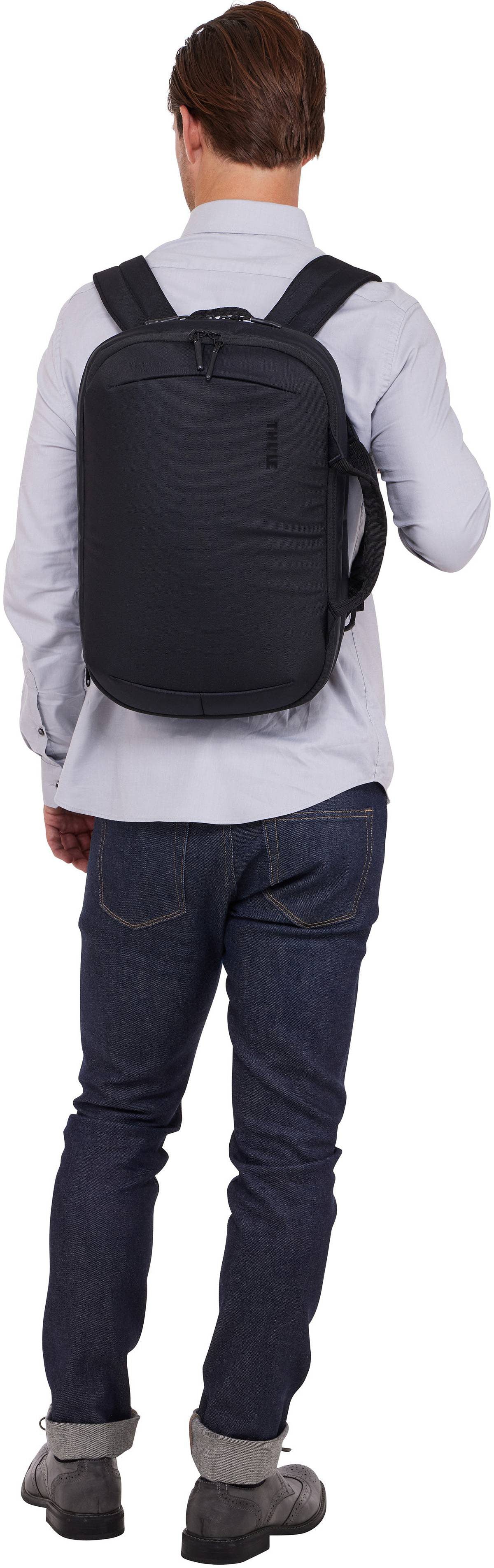 Thule Subterra 2 Hybrid Travel Bag Black Rucksack – Silhouettenansicht