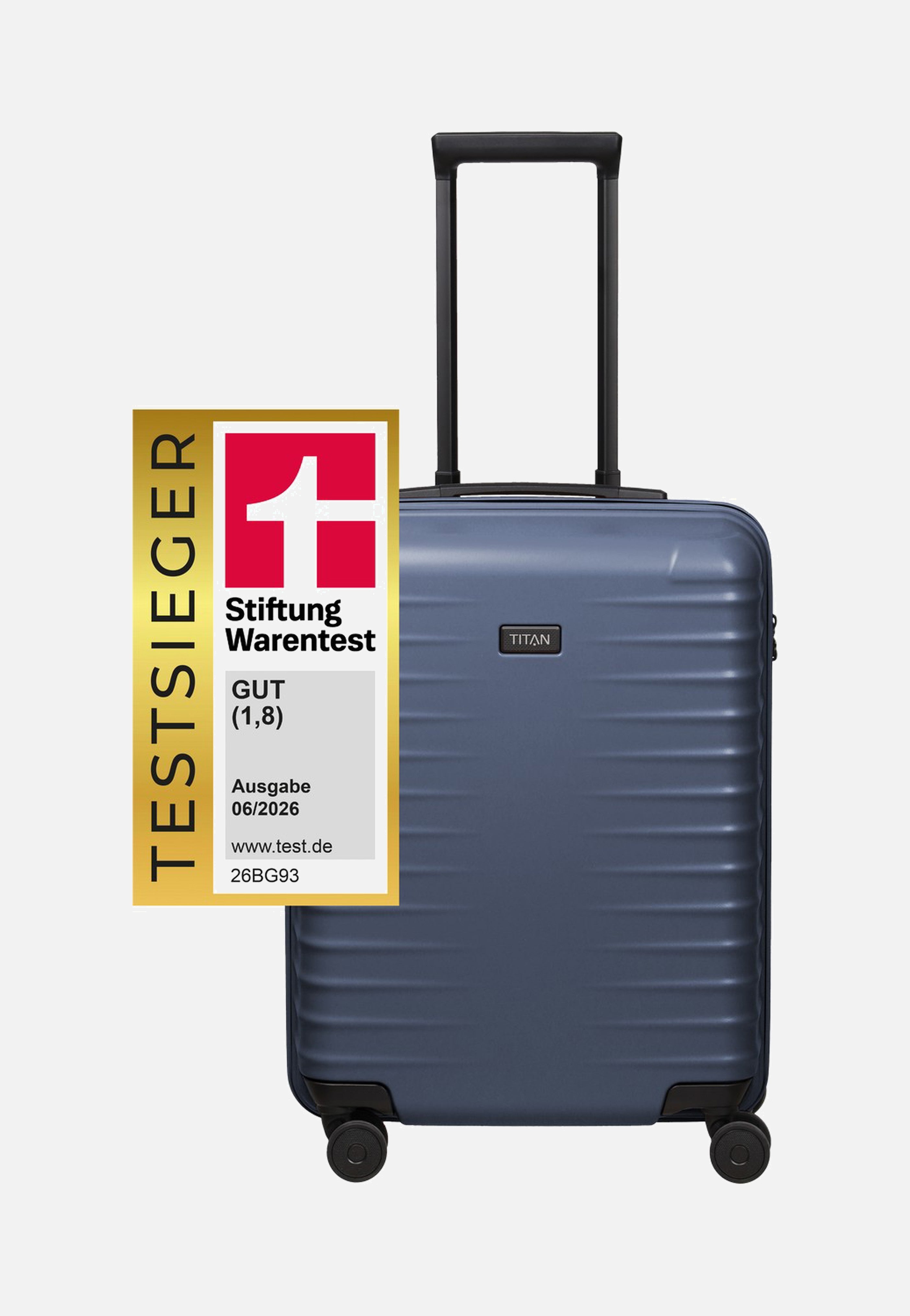 Titan UPGRADE 4w Trolley S20 Midnight Blue Suitcase