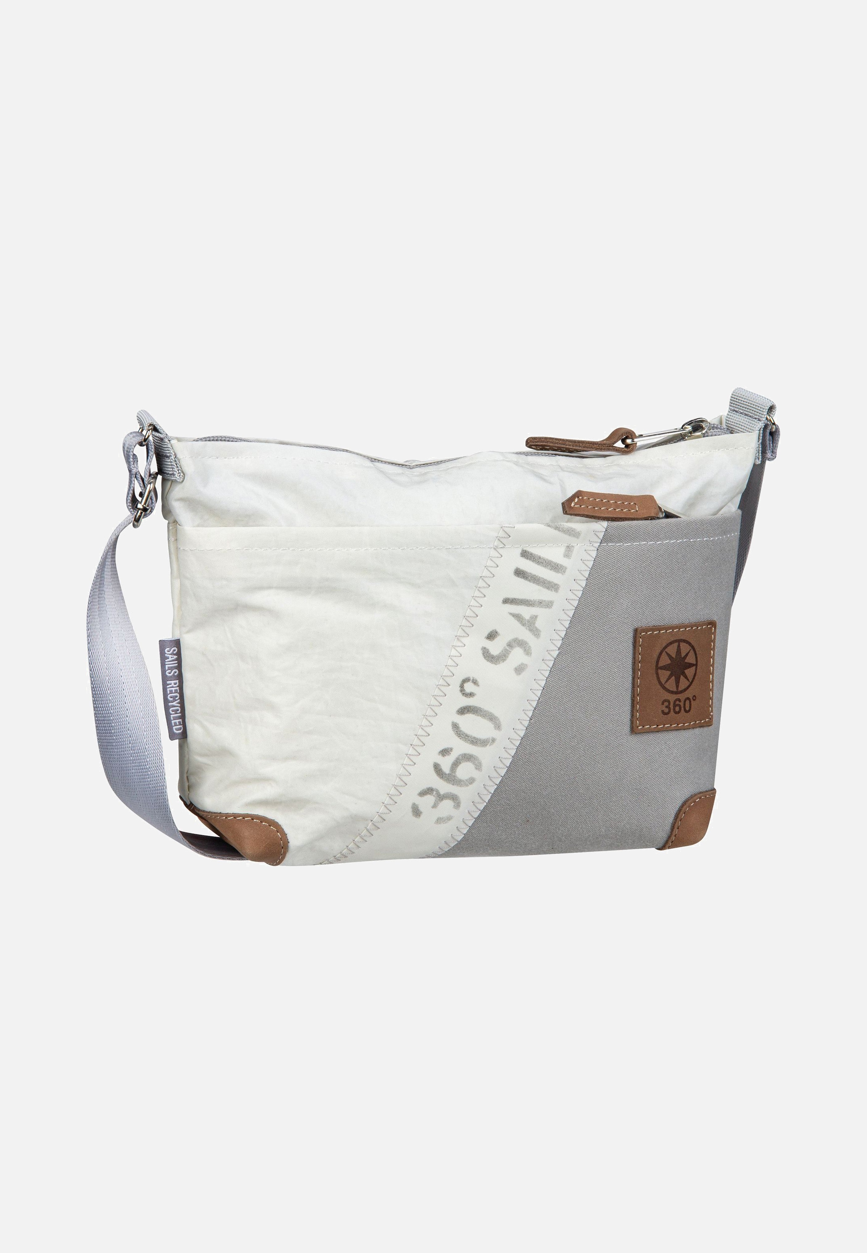 360Grad Deern Lütt Stencil-Weiß/Grau Beuteltasche