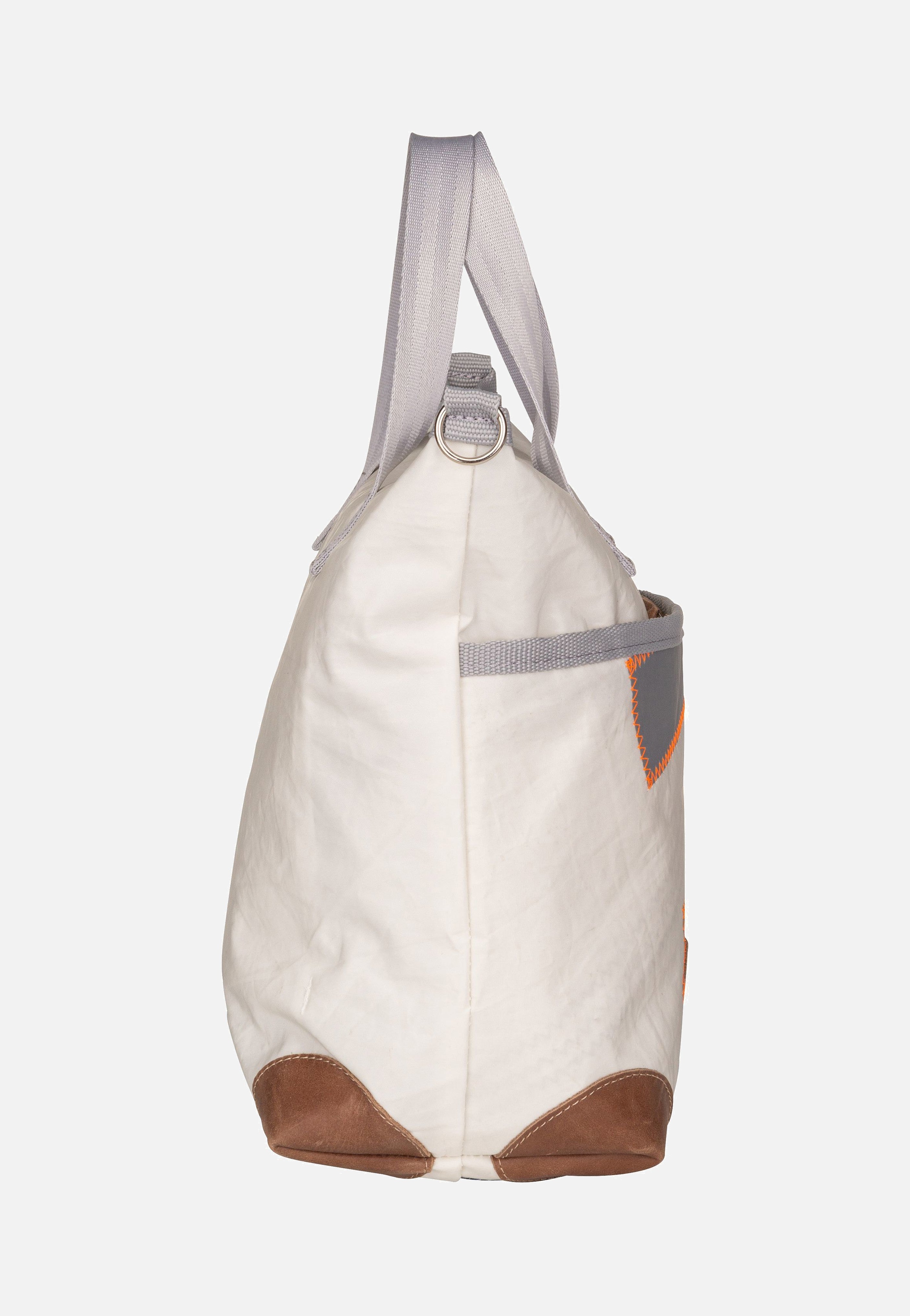 360Grad Deern Mini Weiß/Blau mit hellgrauer Zahl Tote Bag