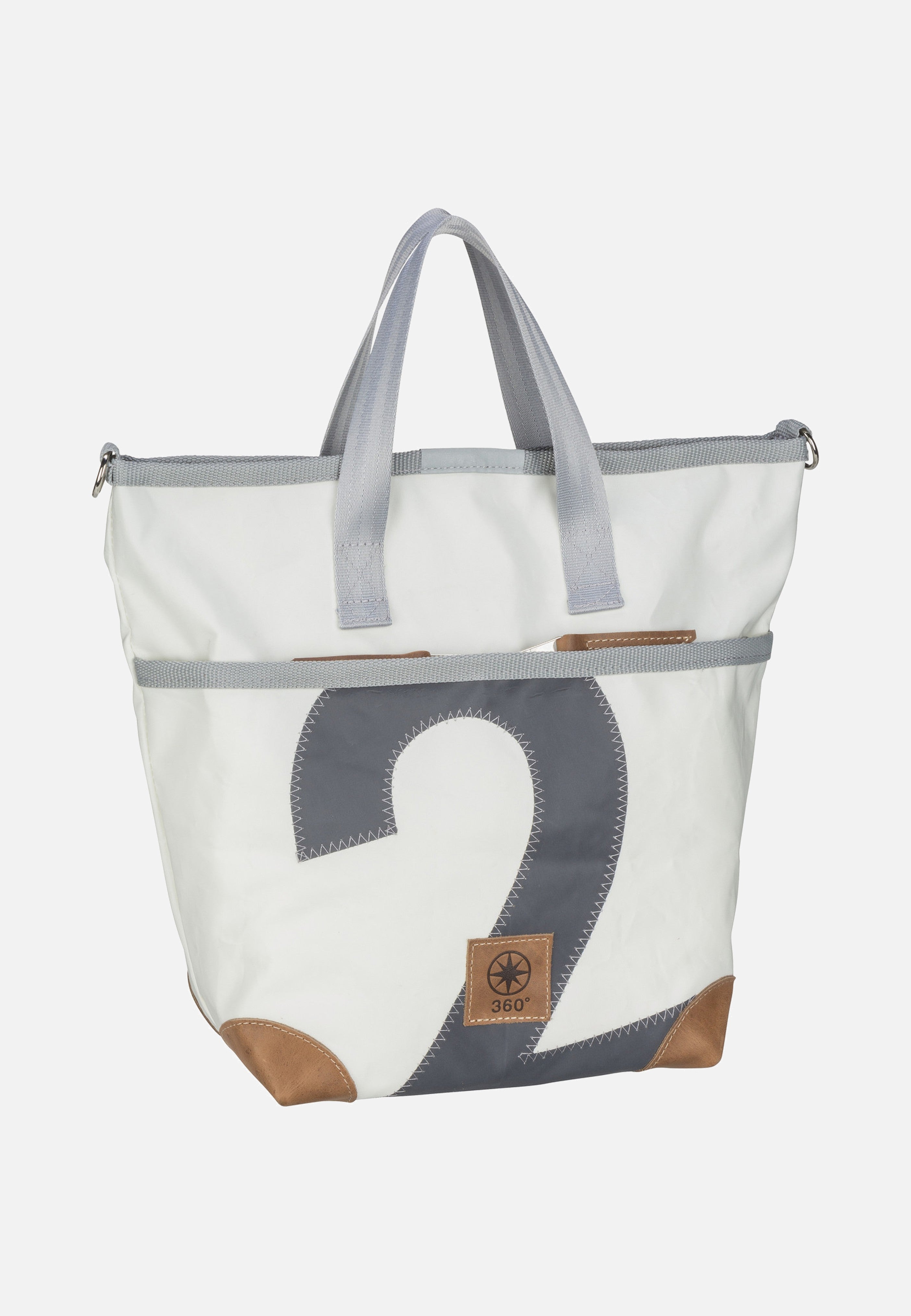 360Grad Deern Mini Weiß/Grau Tote Bag