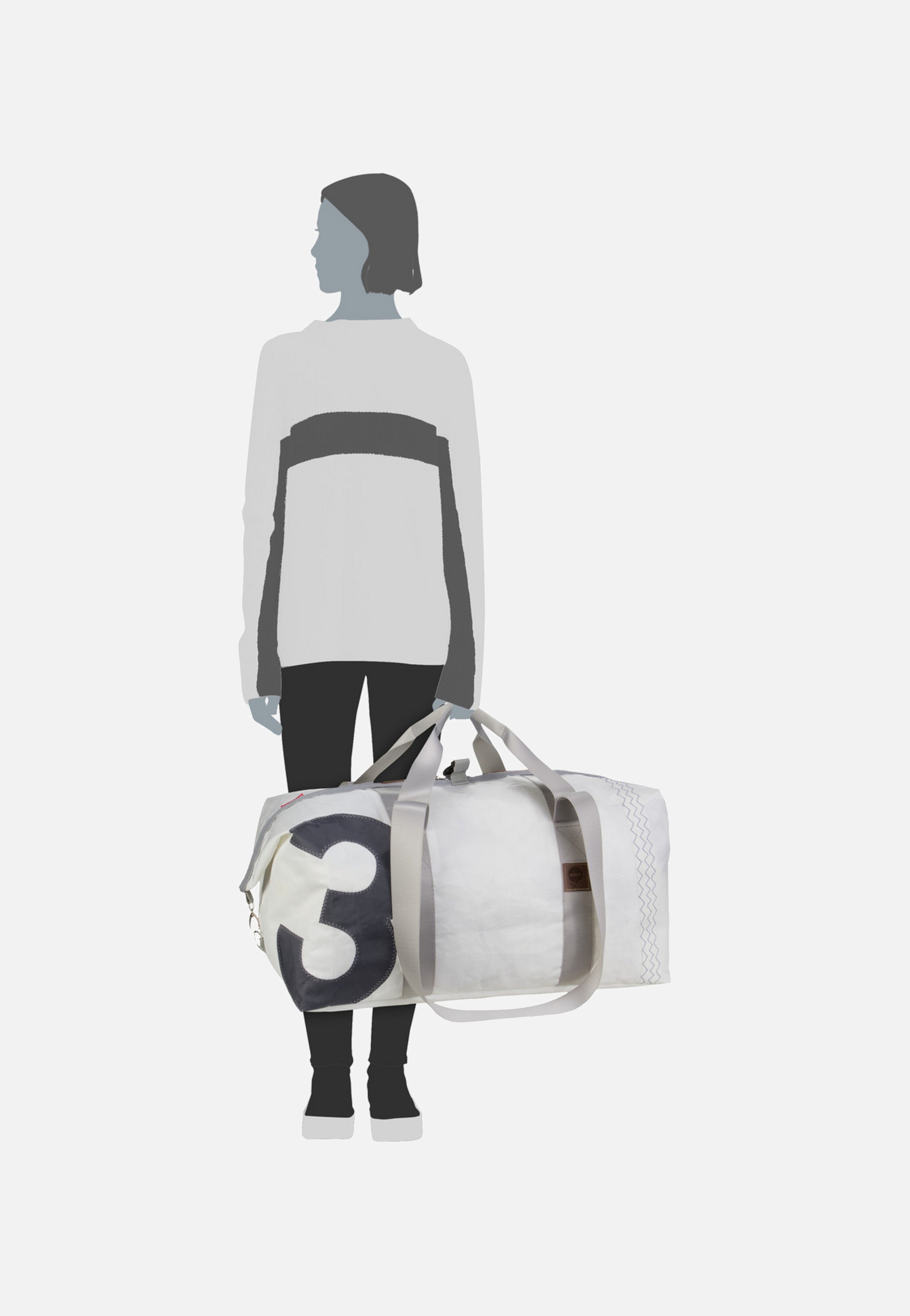 360Grad Kutter XL Weiß/Grau Dufflebag