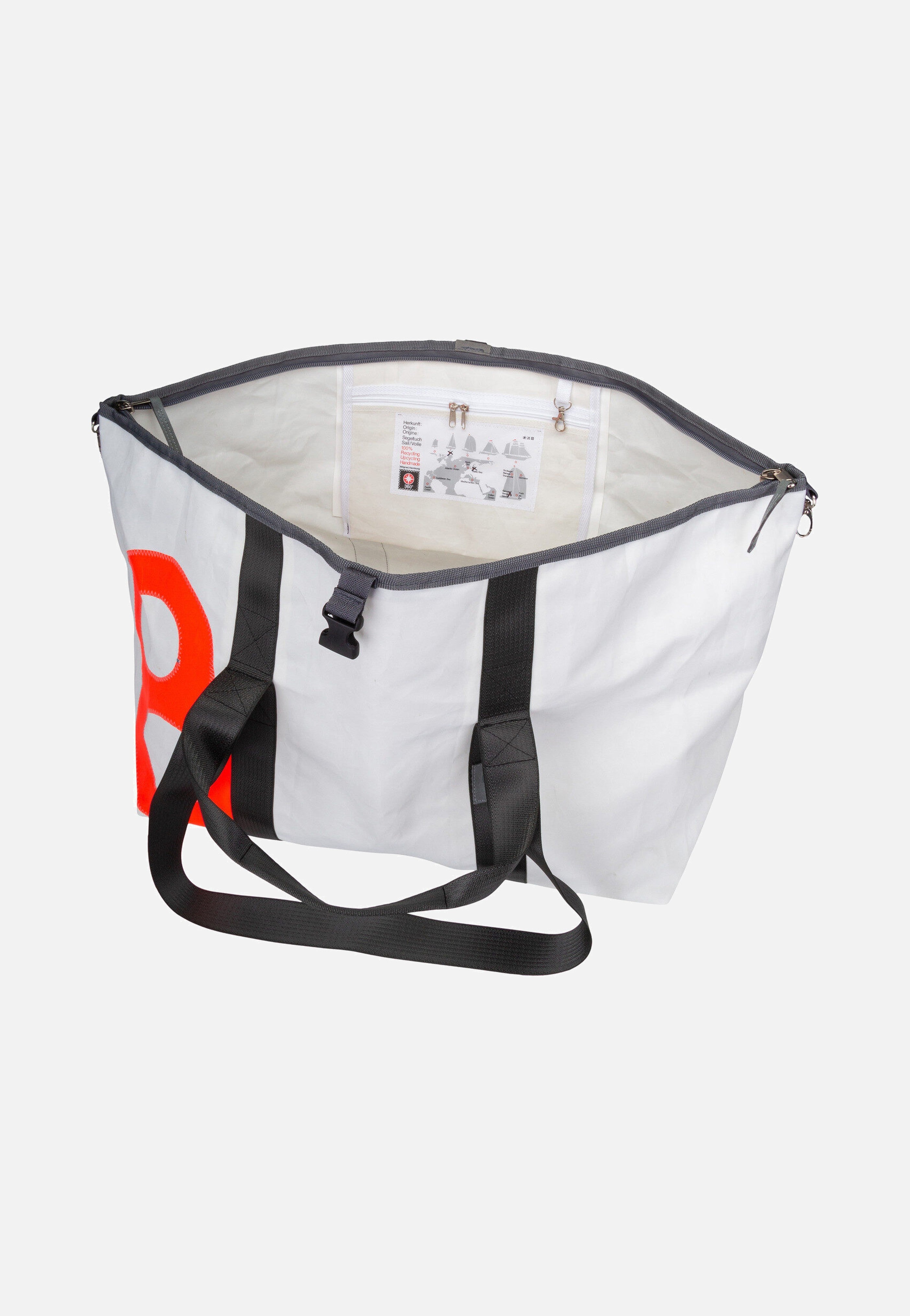 360Grad Kutter XL Weiß/Orange Dufflebag