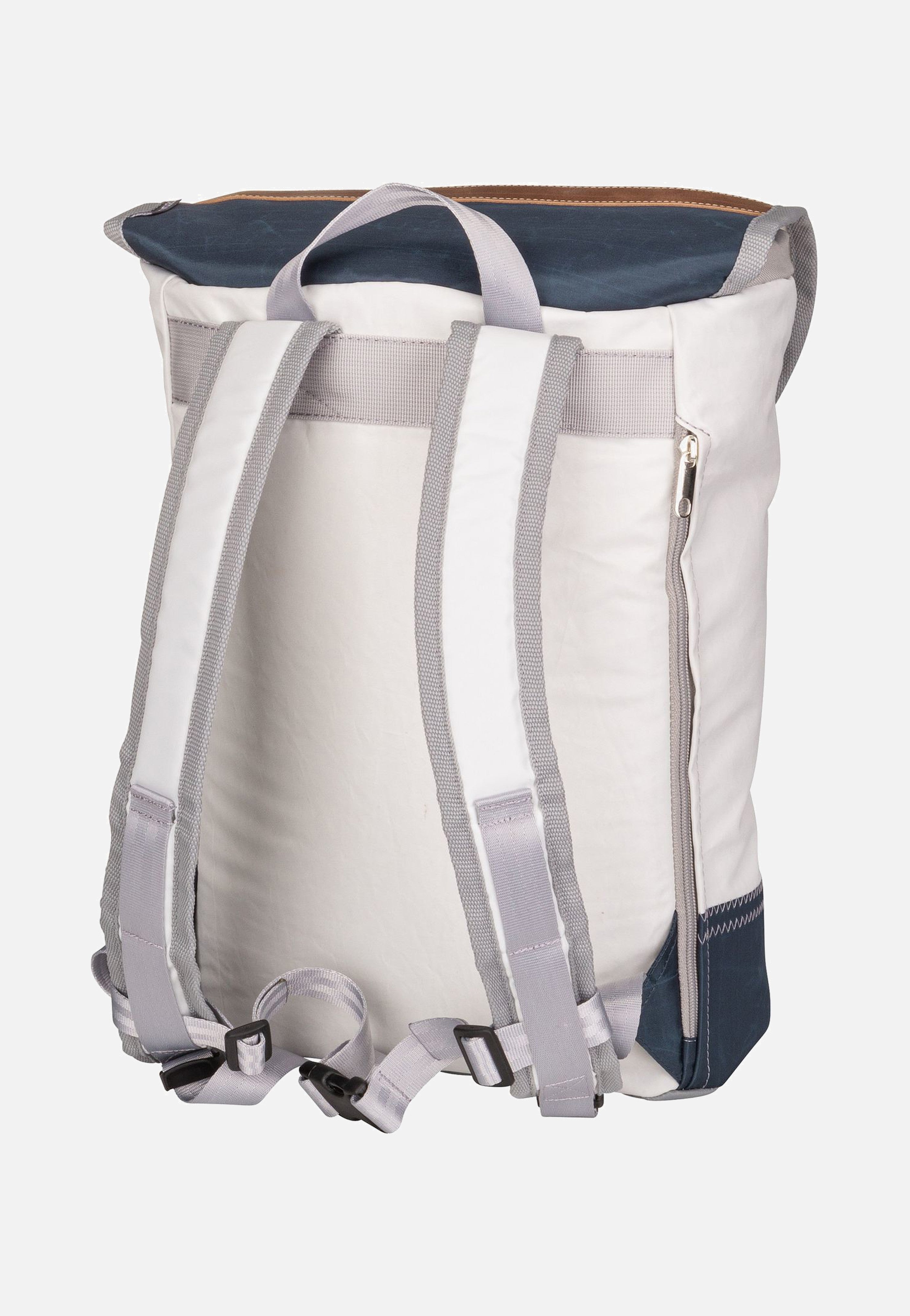 360Grad - Landgang Mini Weiß/Balken Blau/Zahl Hellgrau - Backpack | Neutral-Image