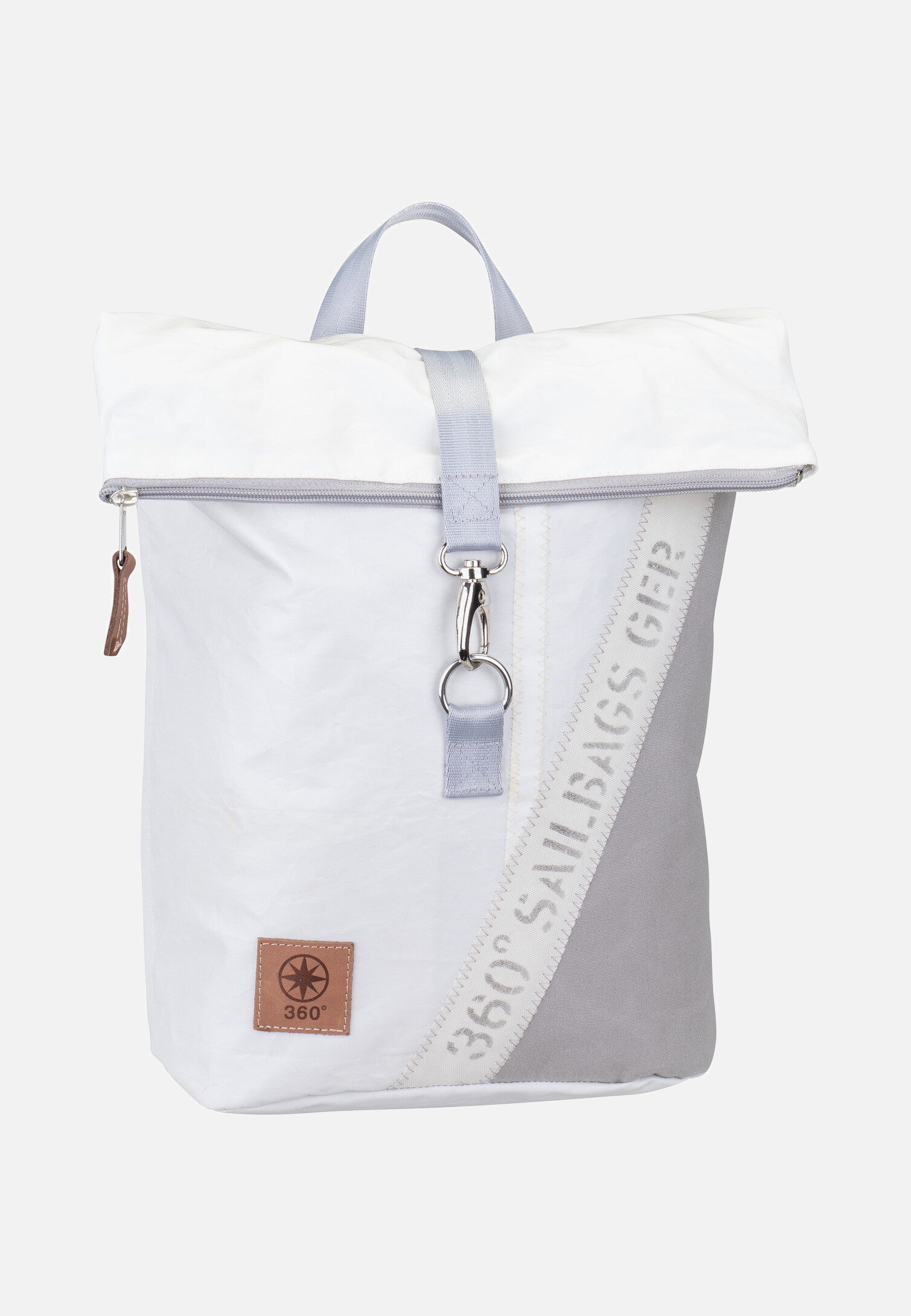 360Grad Möwe Stencil-Weiß/Grau Rucksack