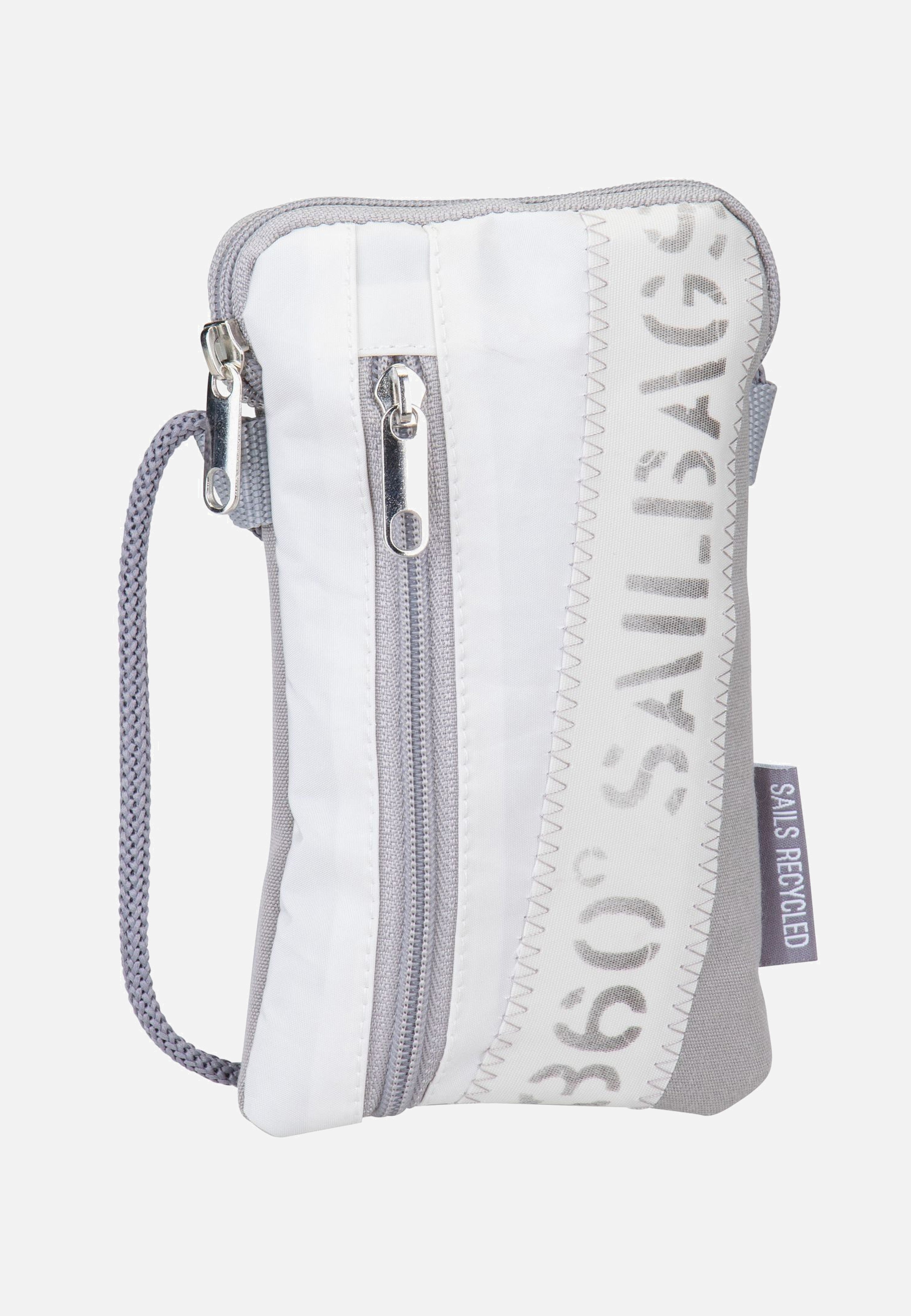 360Grad Nautik Lütt Stencil-Weiß/Grau Handytasche