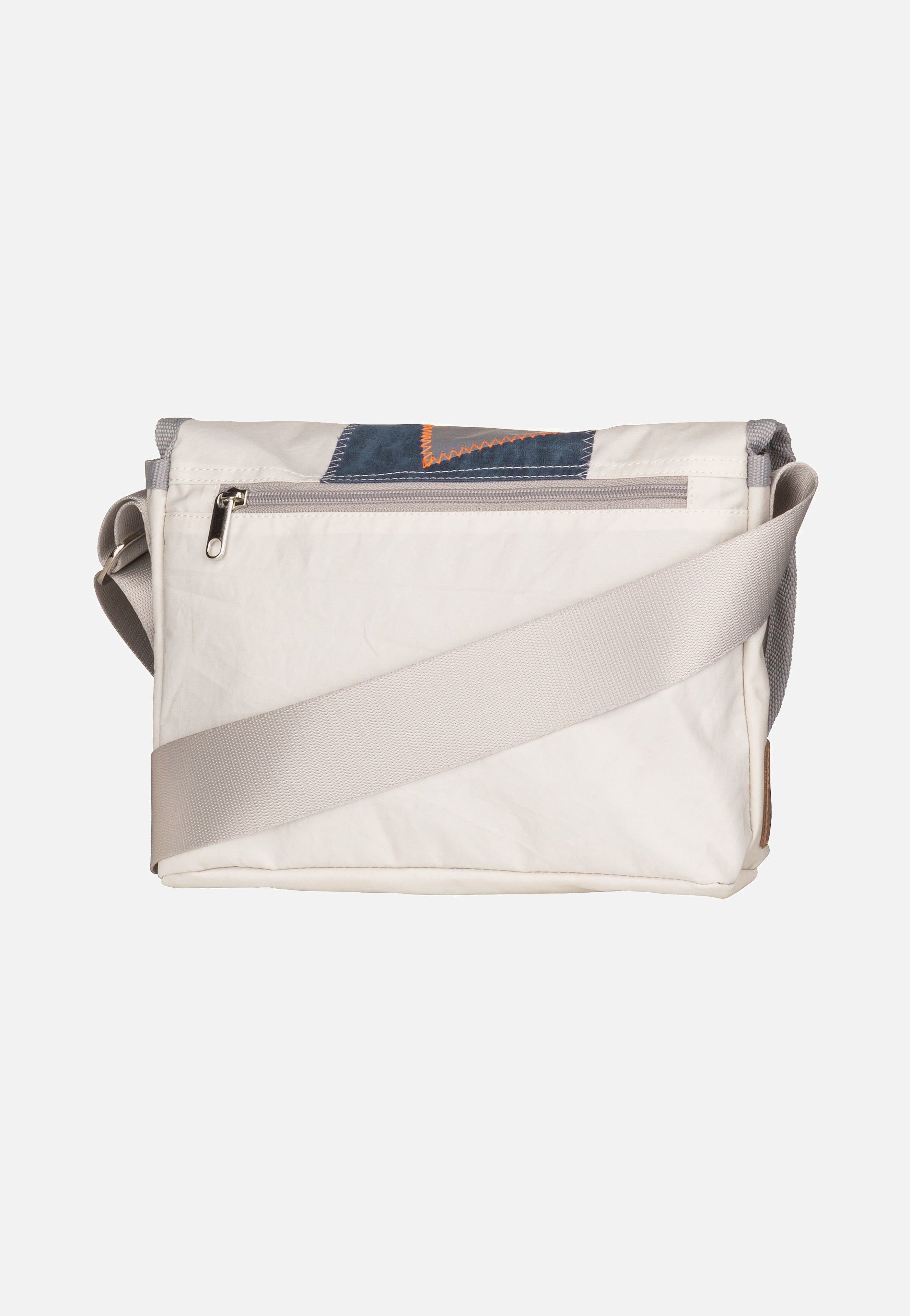 360Grad - Perle Weiß/Streifen Blau/Zahl Hellgr - Messenger Bag | Women-Image