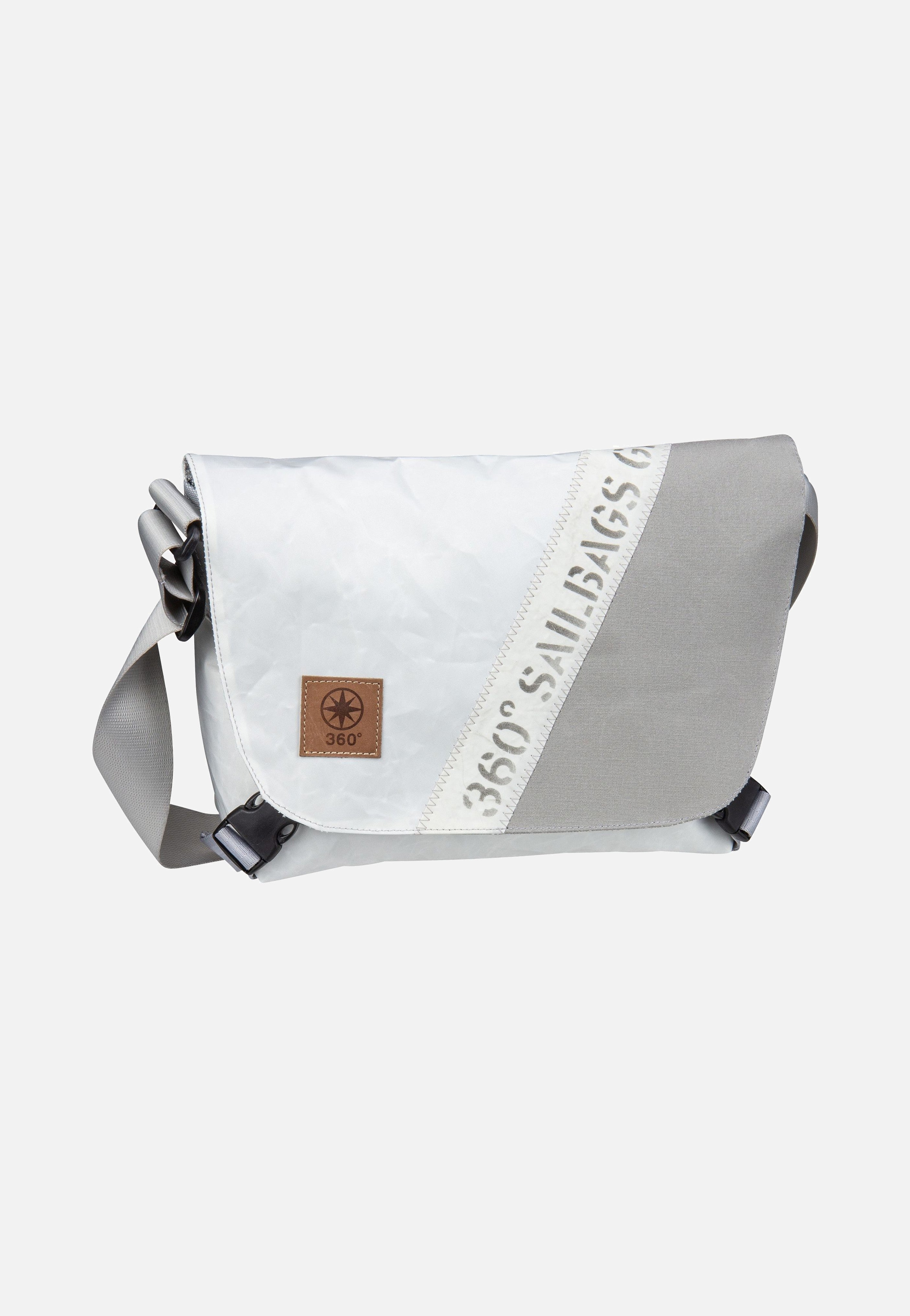 360Grad Törn Stencil-Weiß/Grau Messenger Bag