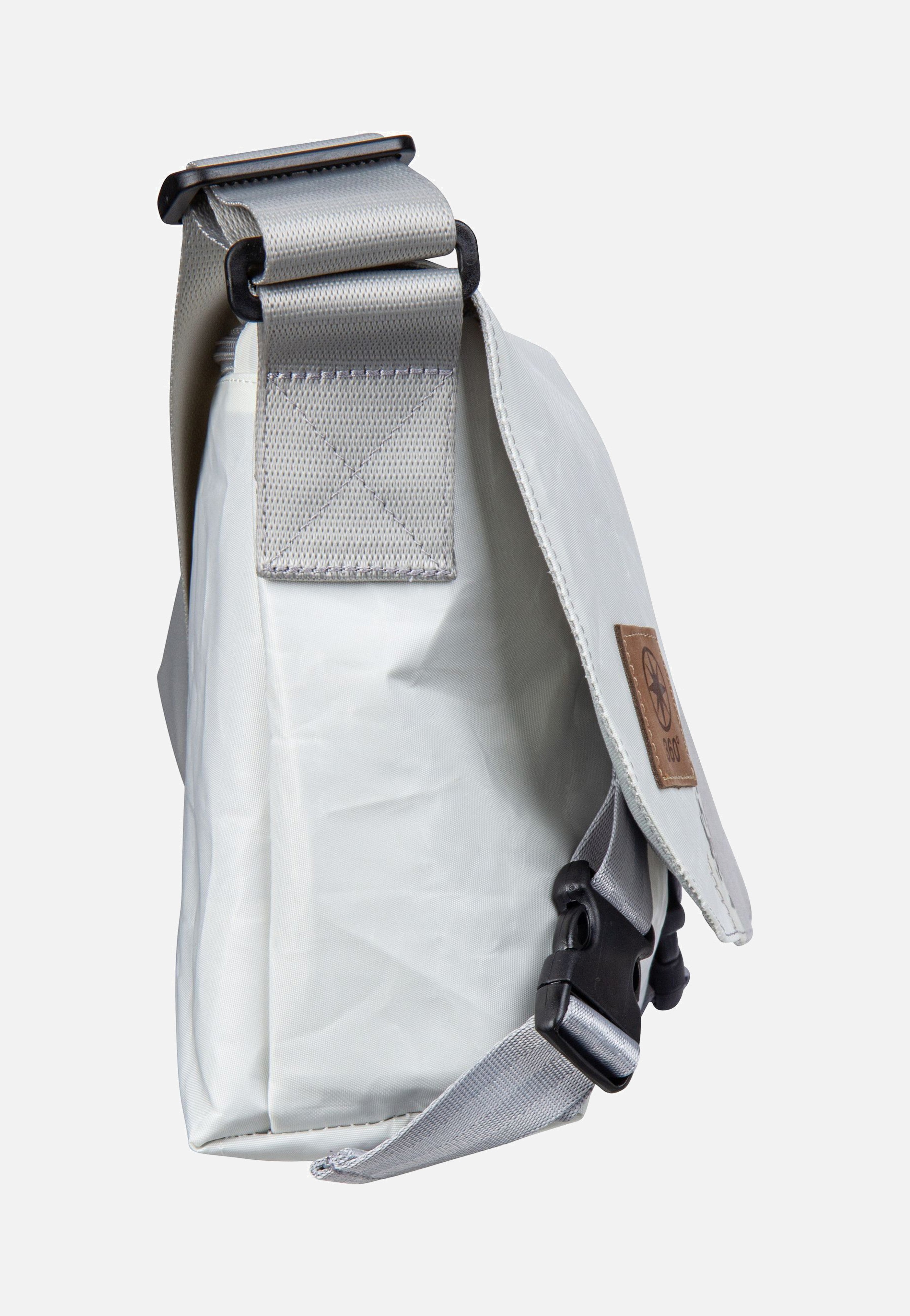 360Grad Törn Stencil-Weiß/Grau Messenger Bag