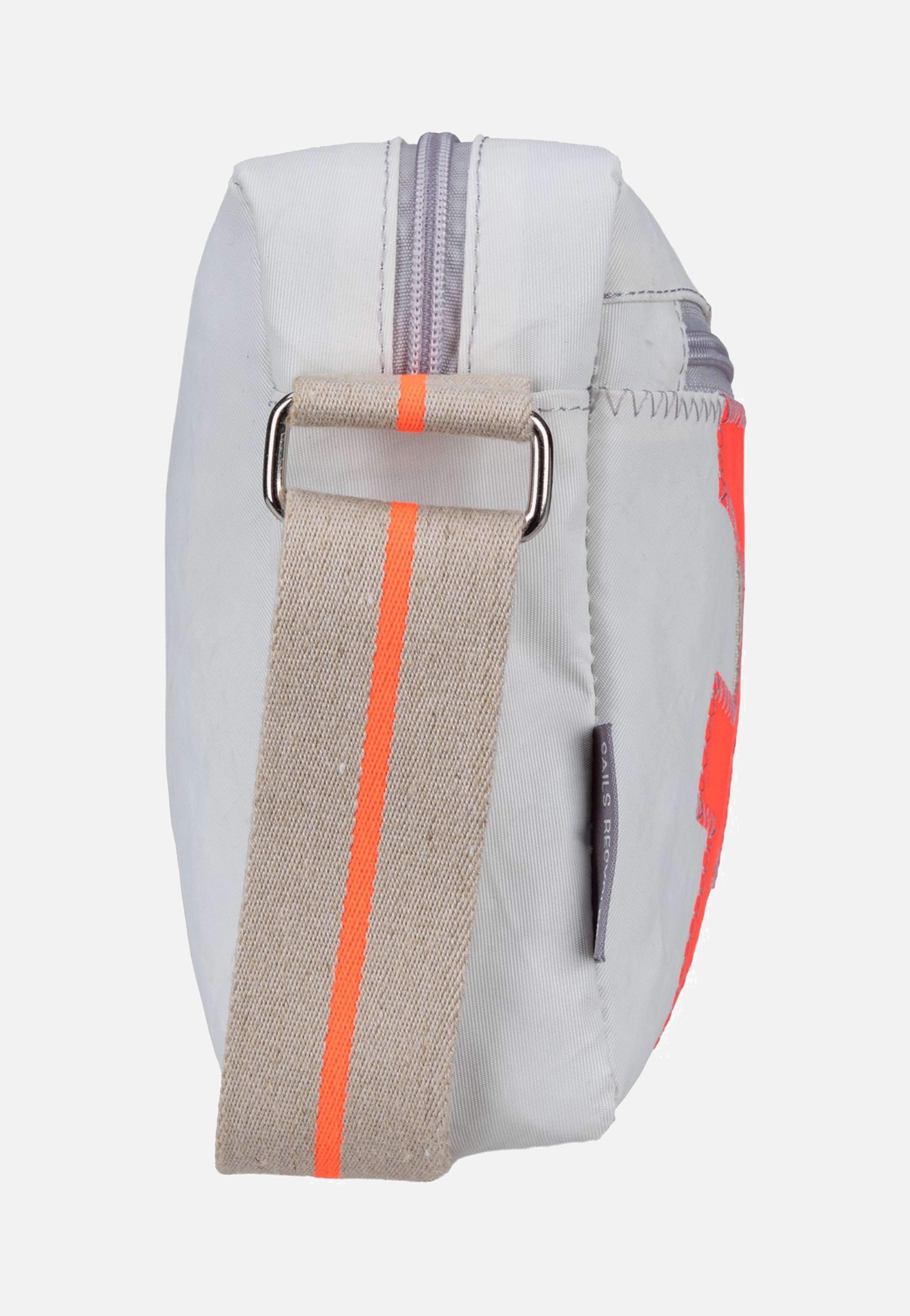 360Grad Fender Weiss/Sand/Zahl Orange Umhängetasche