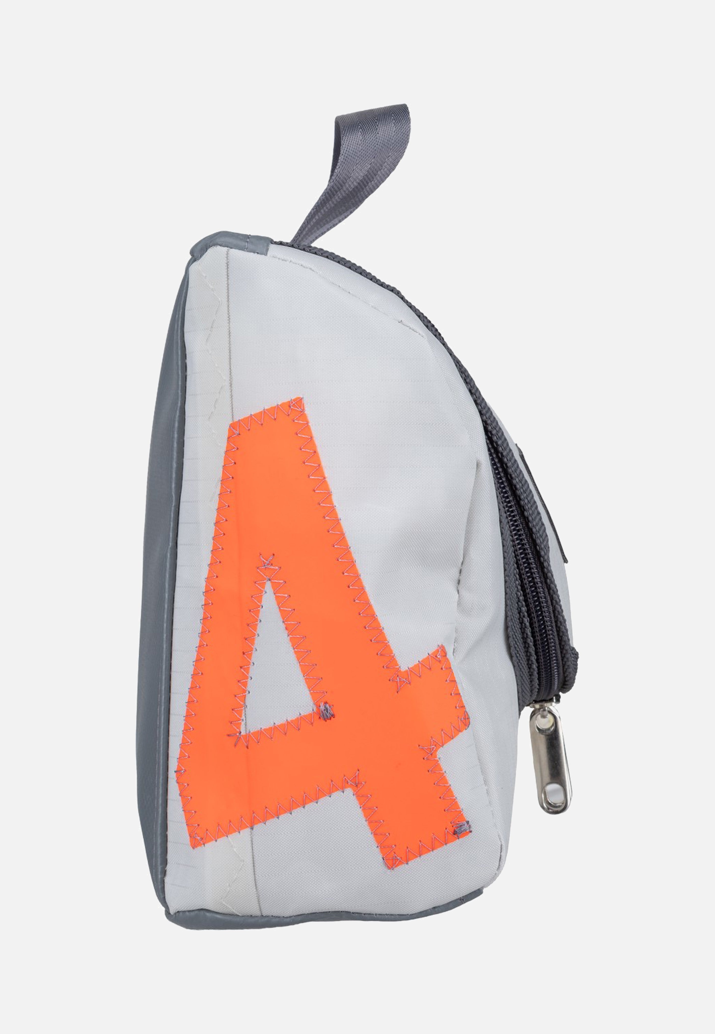 360Grad Matrose XL Weiss/Zahl Neonorange Kulturbeutel
