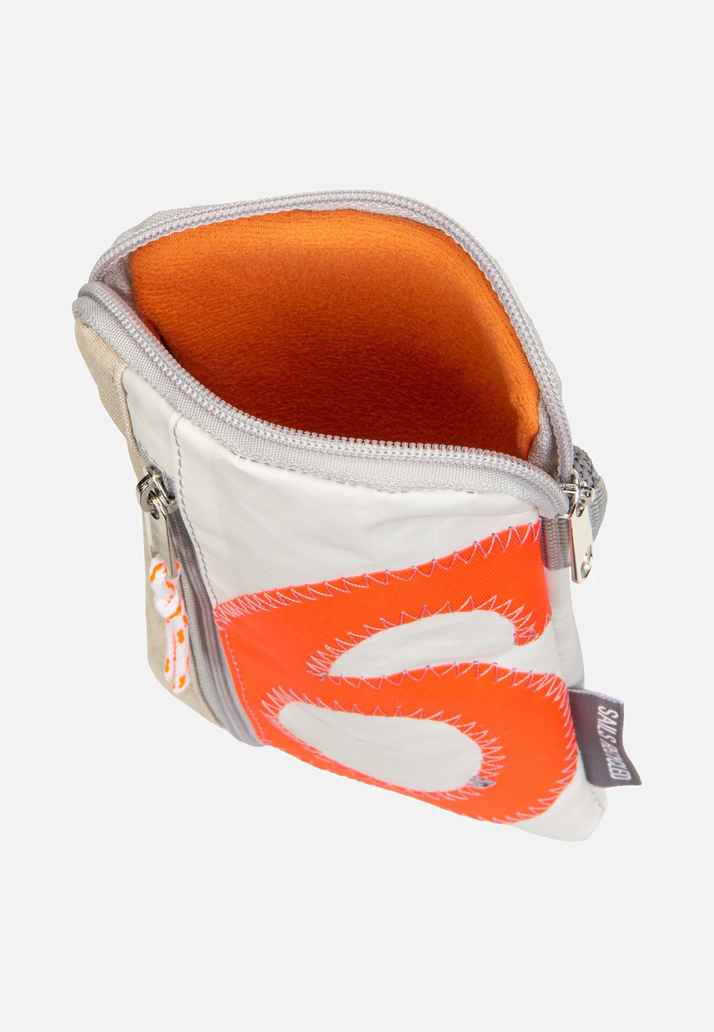 360Grad Nautik Lütt Weiss/Sand/Zahl Orange Handytasche