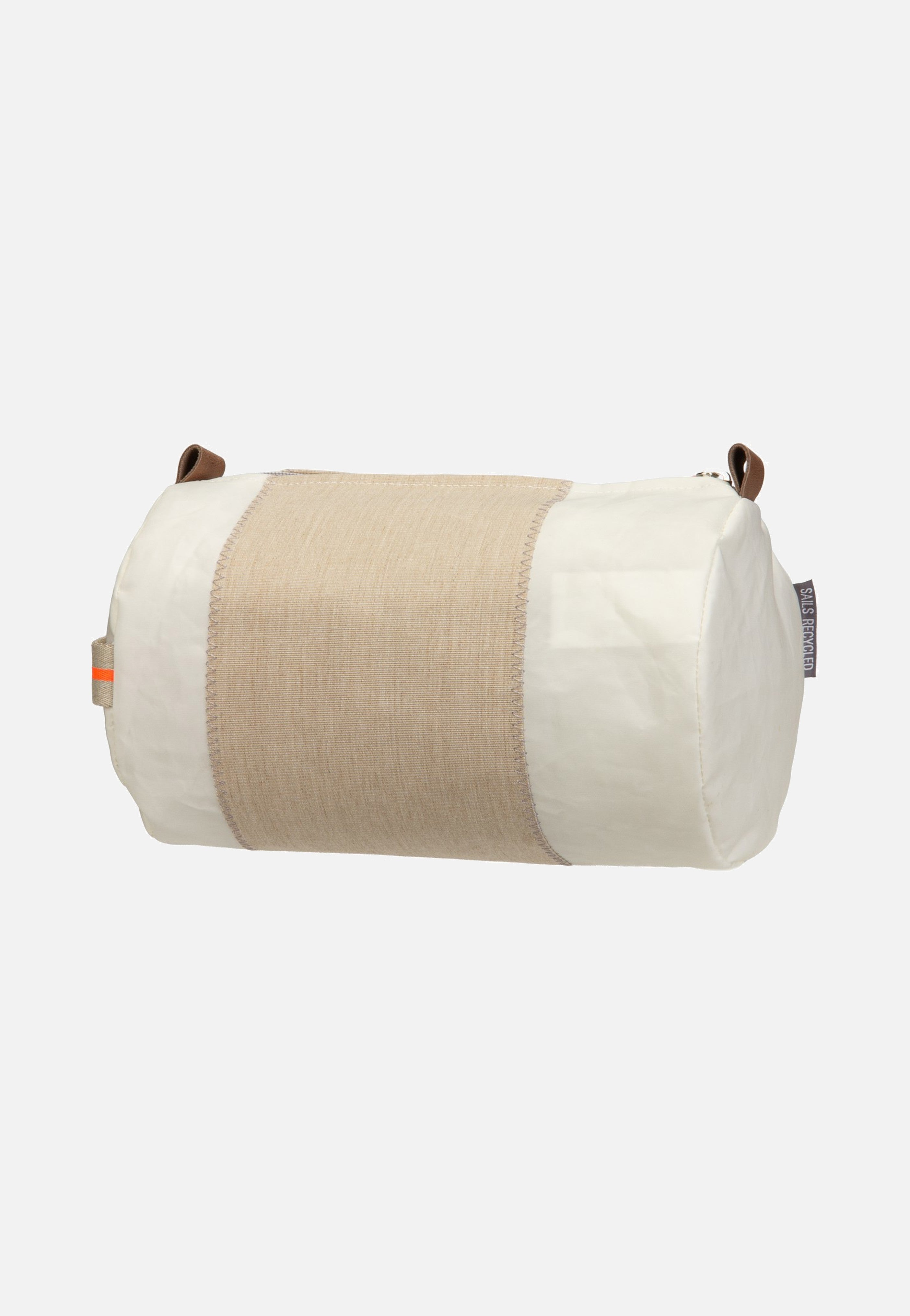 360Grad Tonne Weiß/Sand Segel Orange Kulturbeutel