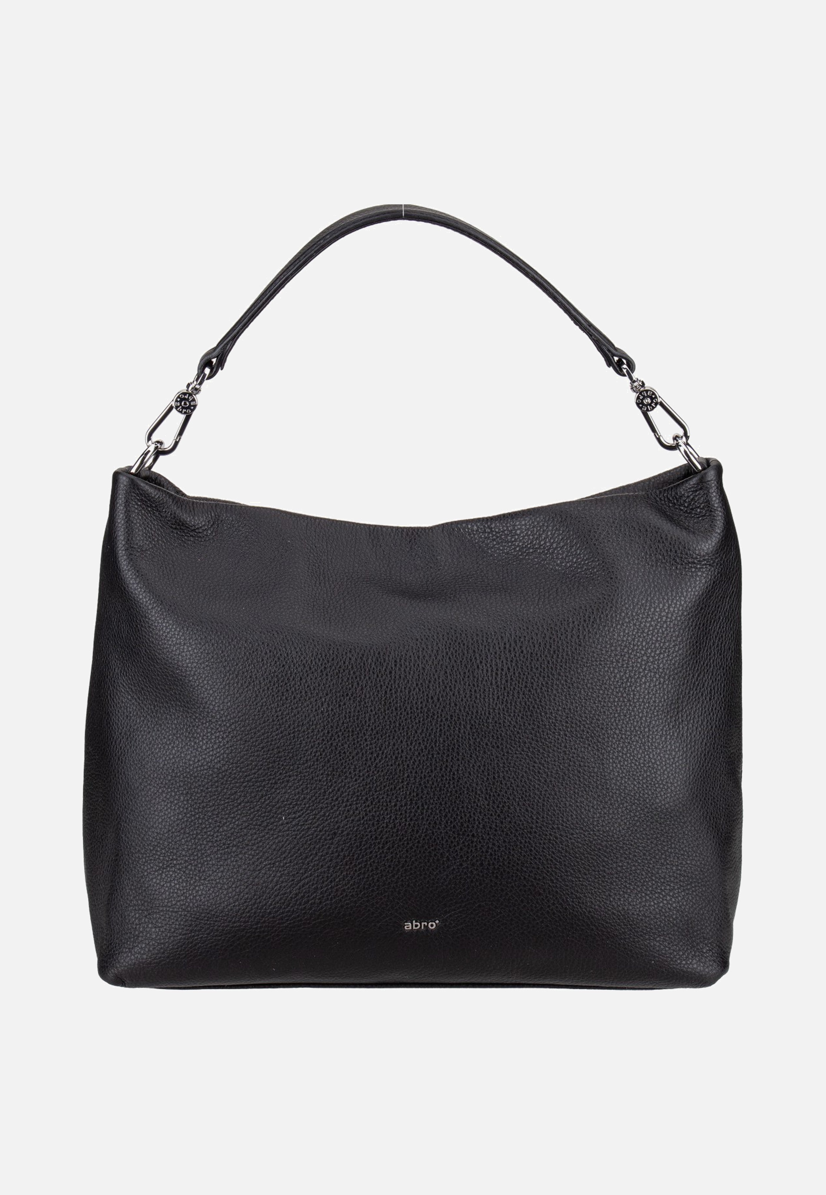 abro Kaia Black/Nickel Hobo Bag