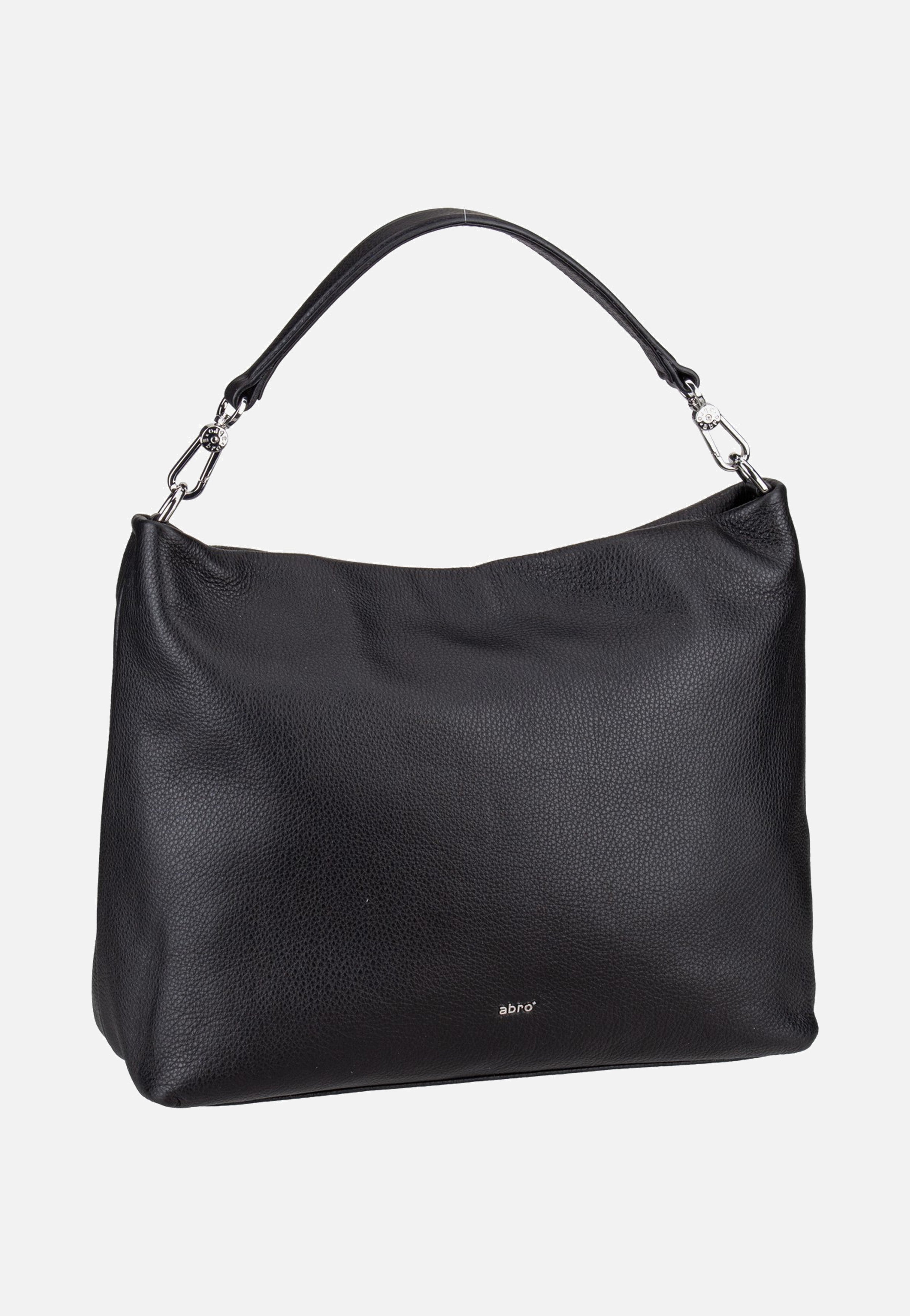 abro Kaia Black/Nickel Hobo Bag