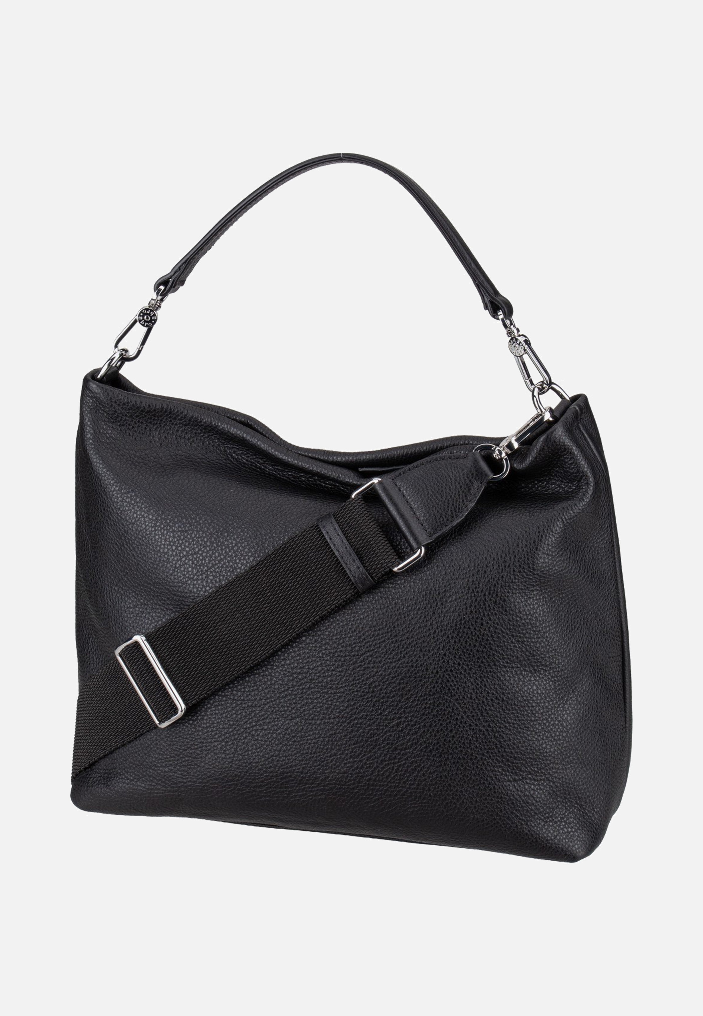 abro Kaia Black/Nickel Hobo Bag