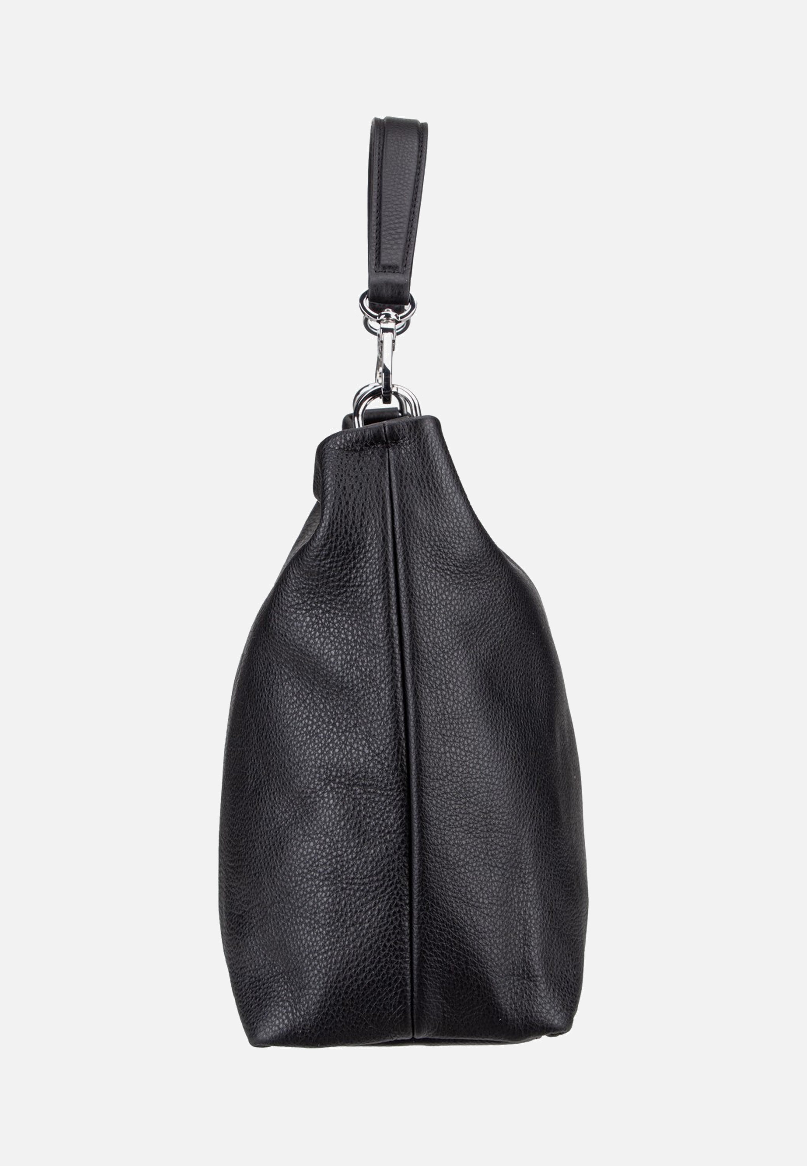 abro Kaia Black/Nickel Hobo Bag