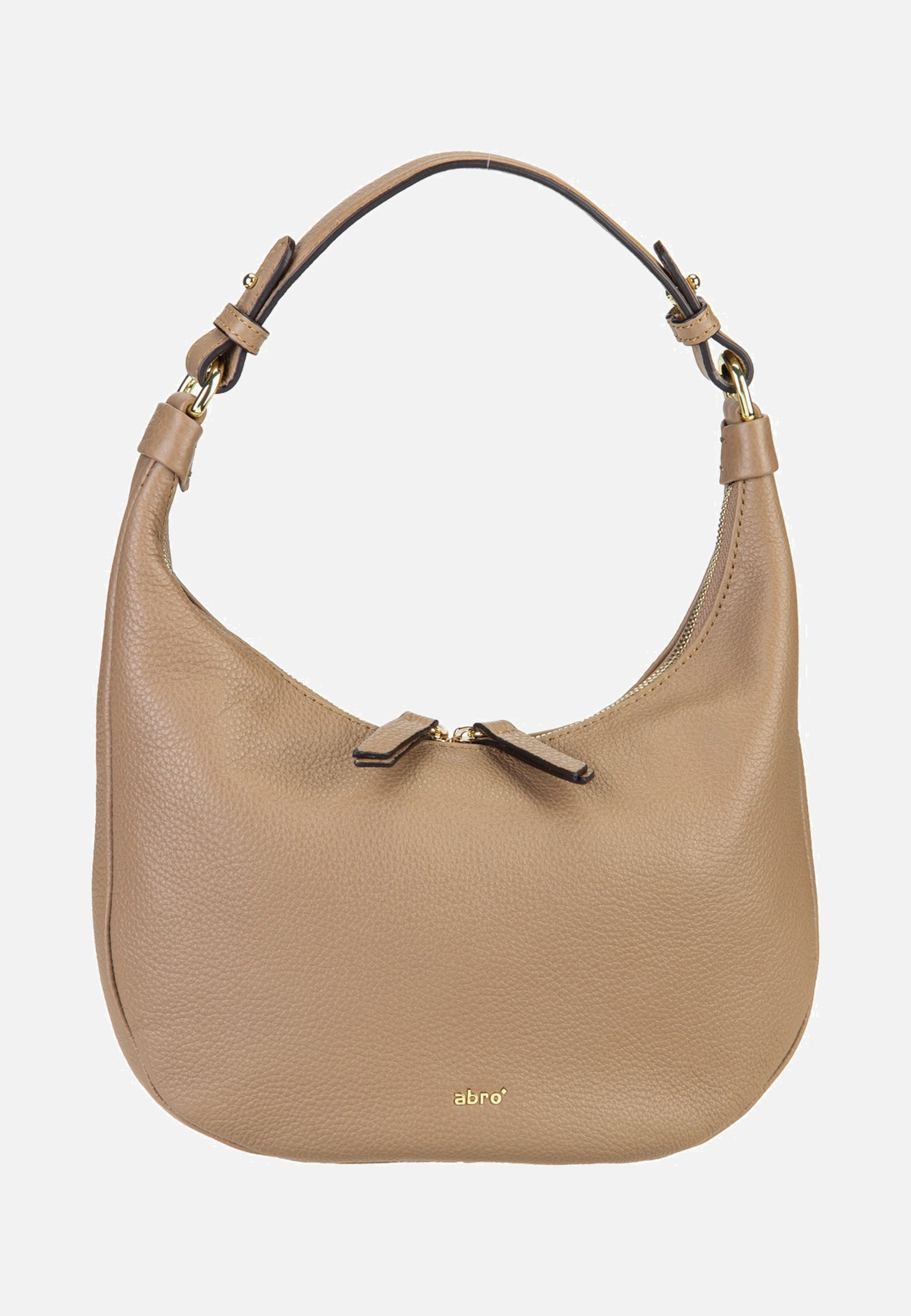 abro Nana Mini Cappuccino Hobo Bag