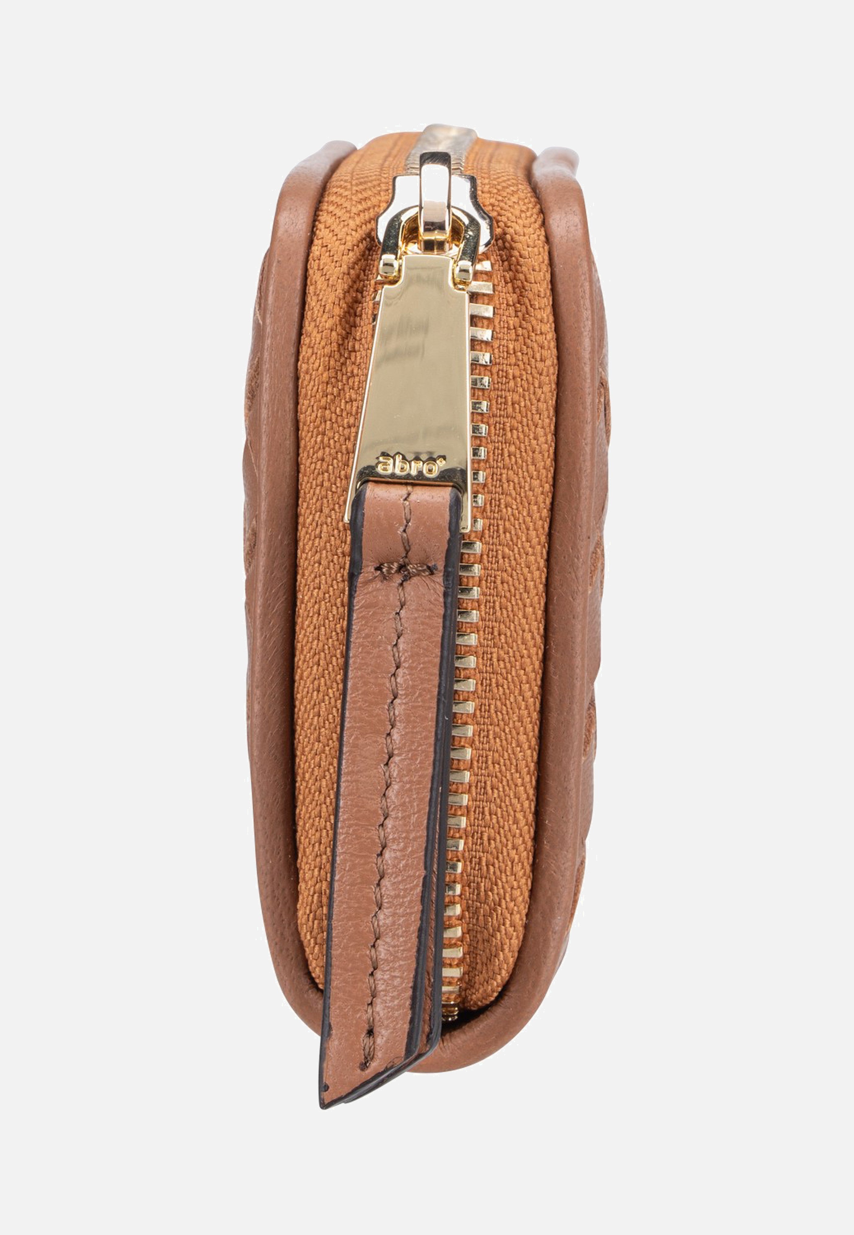 abro Piuma Weaving Mini Wallet Cuoio Portemonnaie