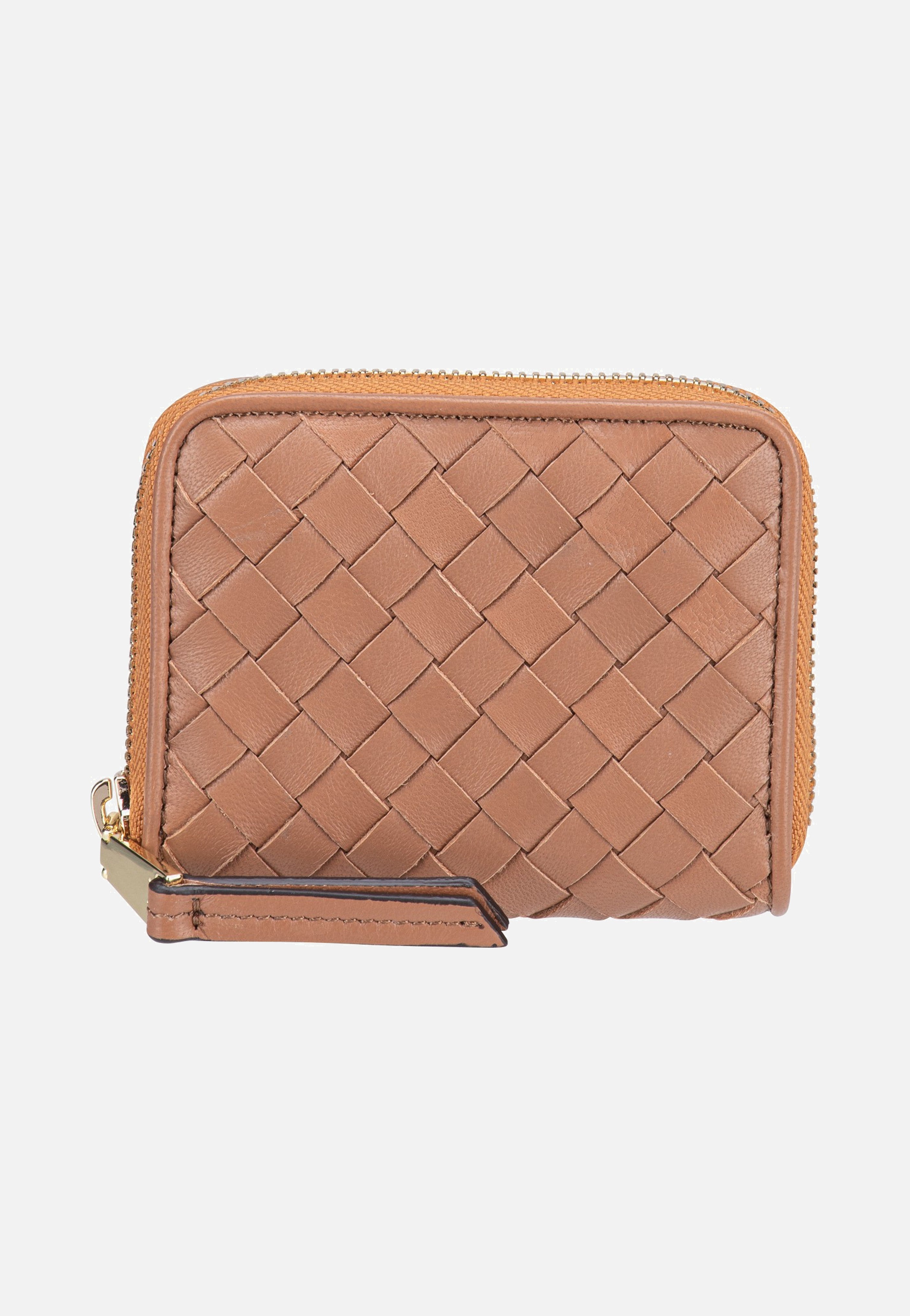 abro Piuma Weaving Mini Wallet Cuoio Portemonnaie