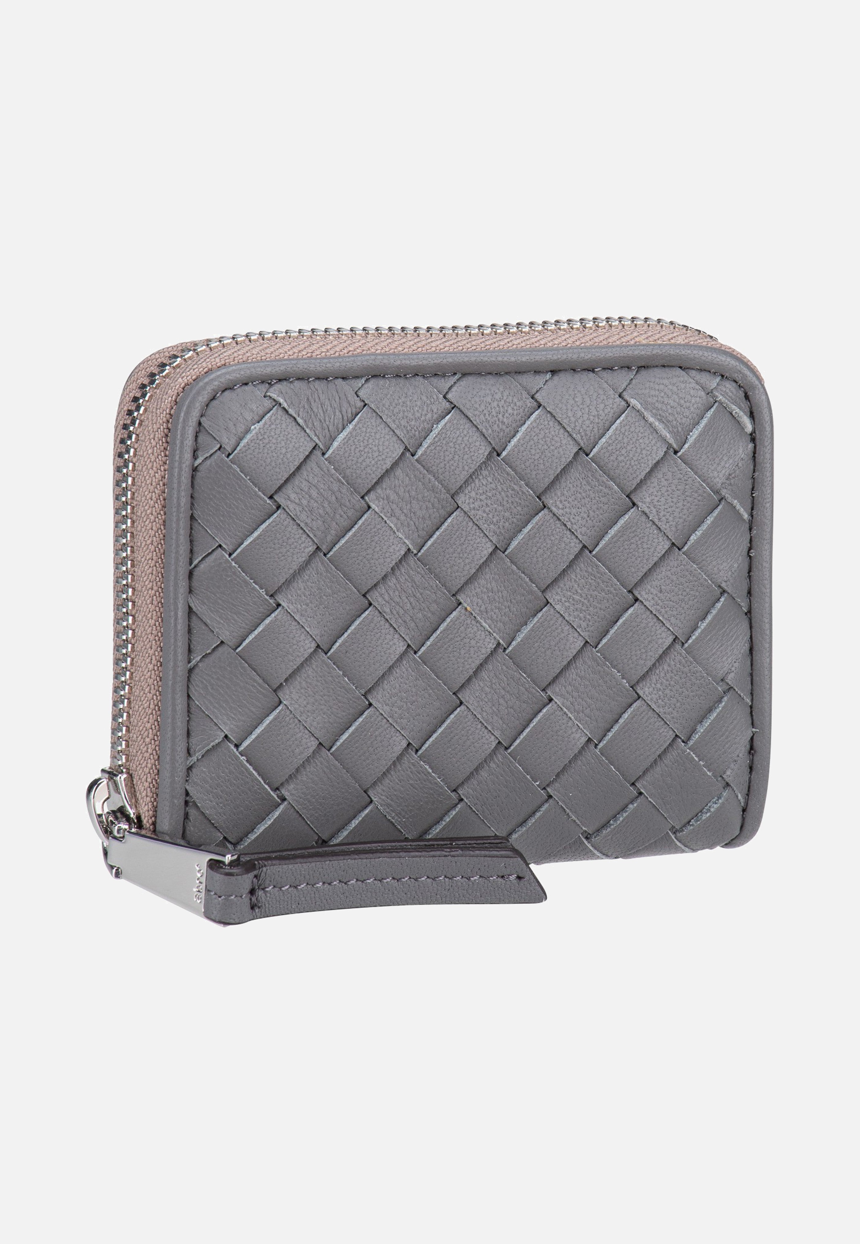 abro Piuma Weaving Mini Wallet Zinc Portemonnaie