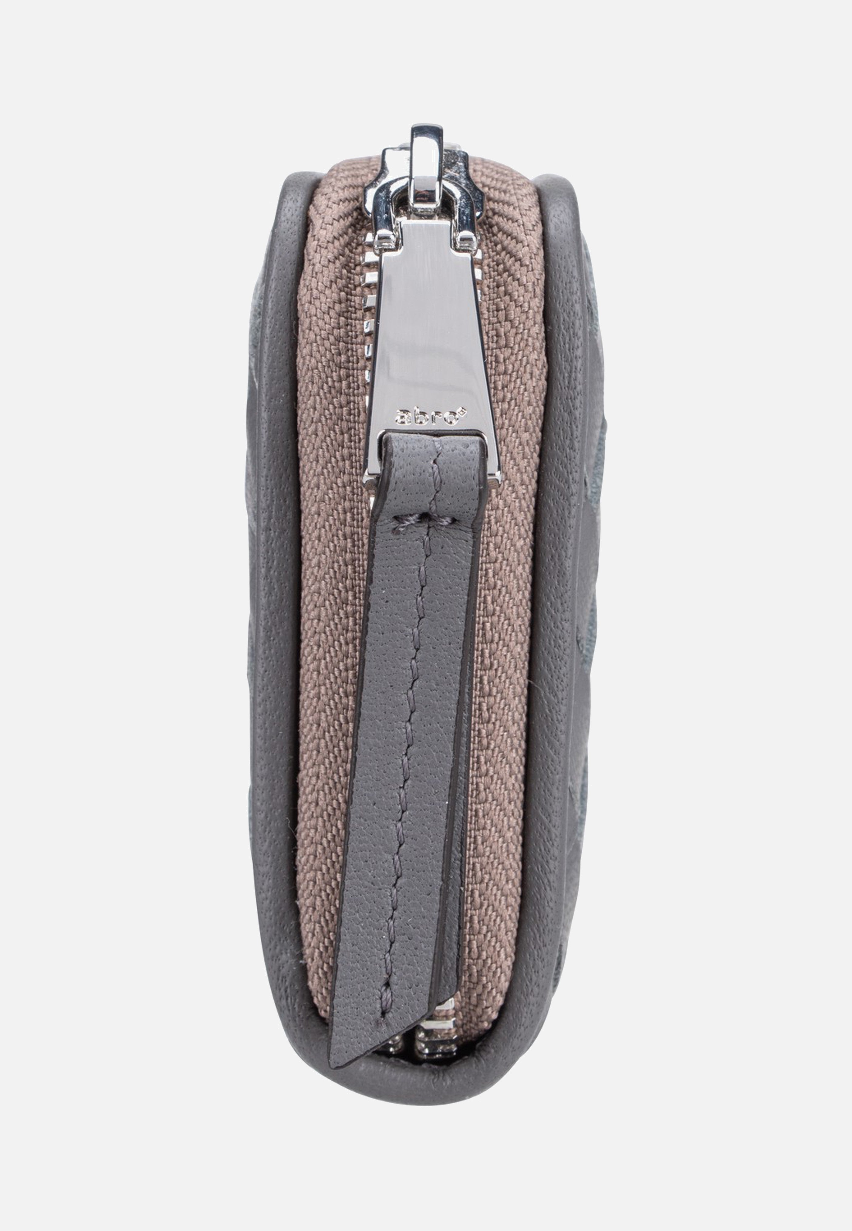 abro Piuma Weaving Mini Wallet Zinc Portemonnaie
