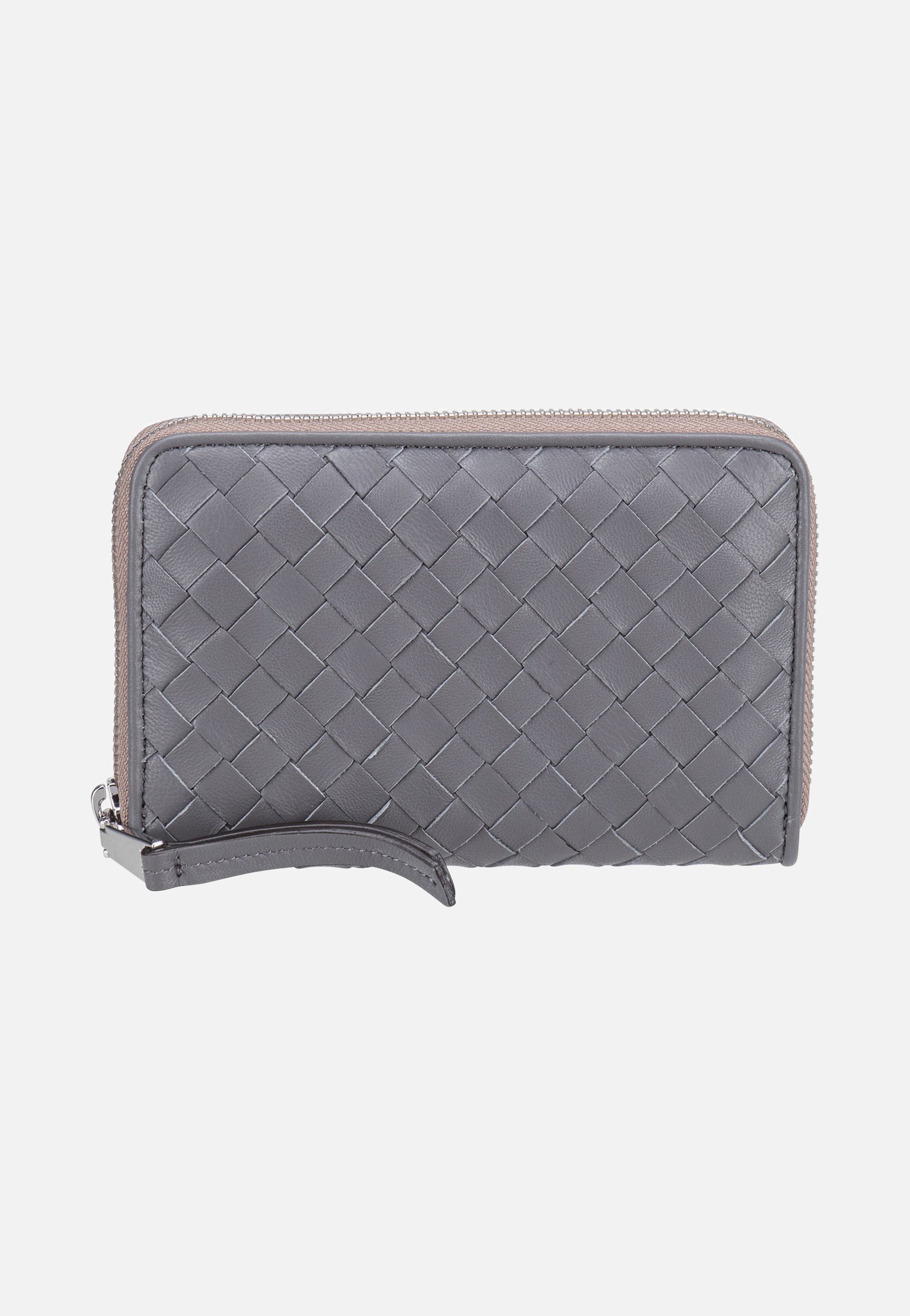 abro Piuma Weaving Wallet M Zinc Portemonnaie