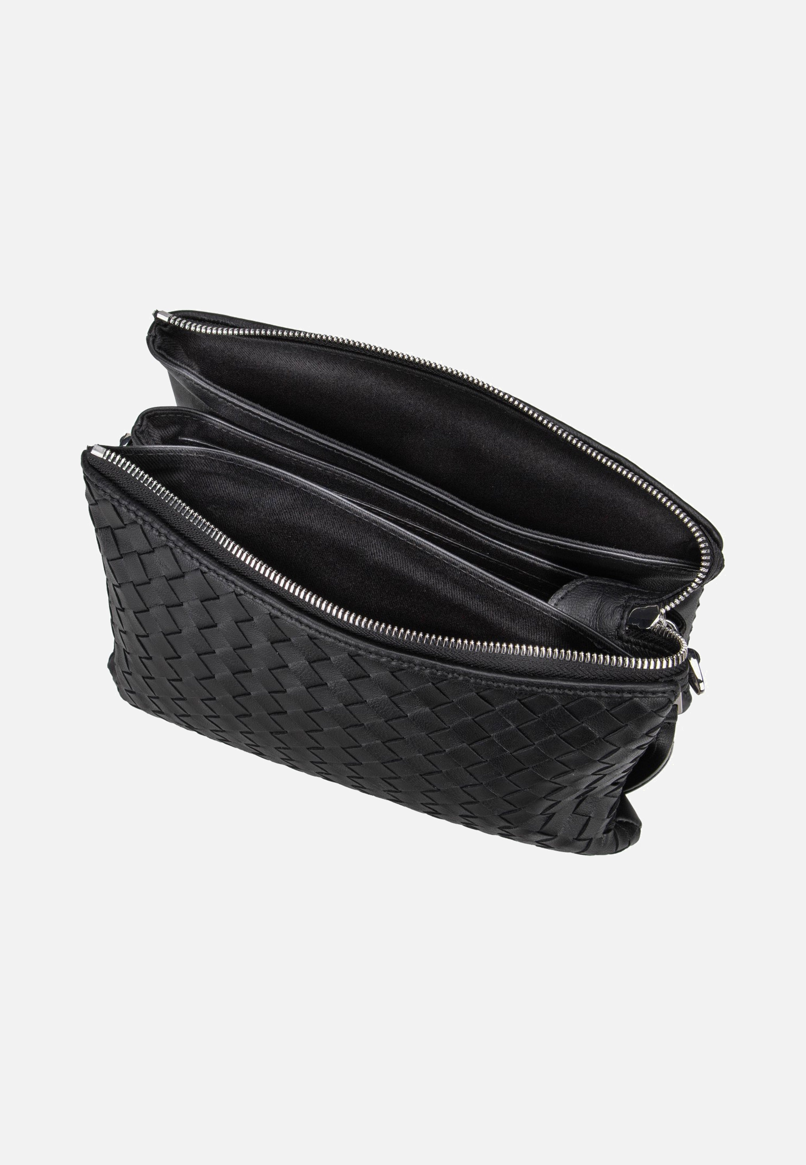 abro - Threefold Piuma Weaving Black/Nickel - Crossbody Bag | Neutral-Image