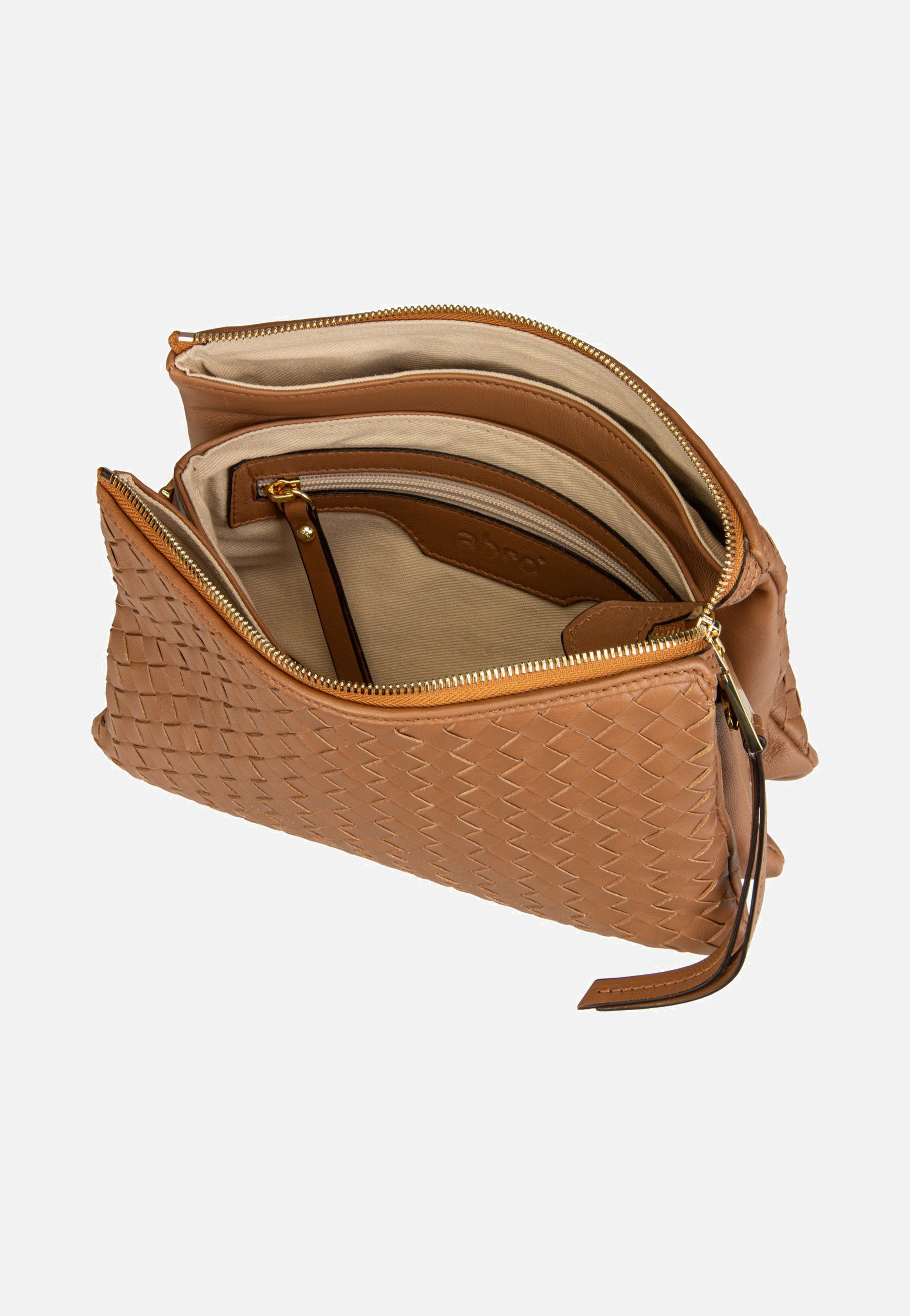 abro - Threefold Piuma Weaving Cuoio - Crossbody Bag | Neutral-Image