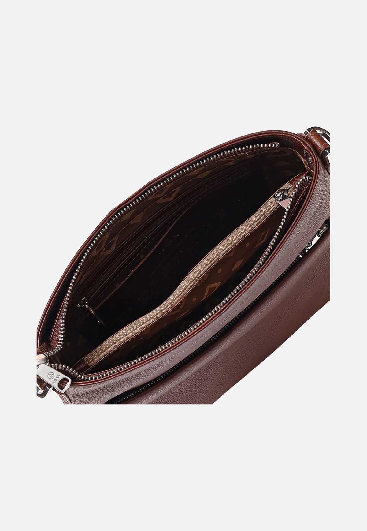 Adax Cormorano Andrea Walnut Crossbody Bag