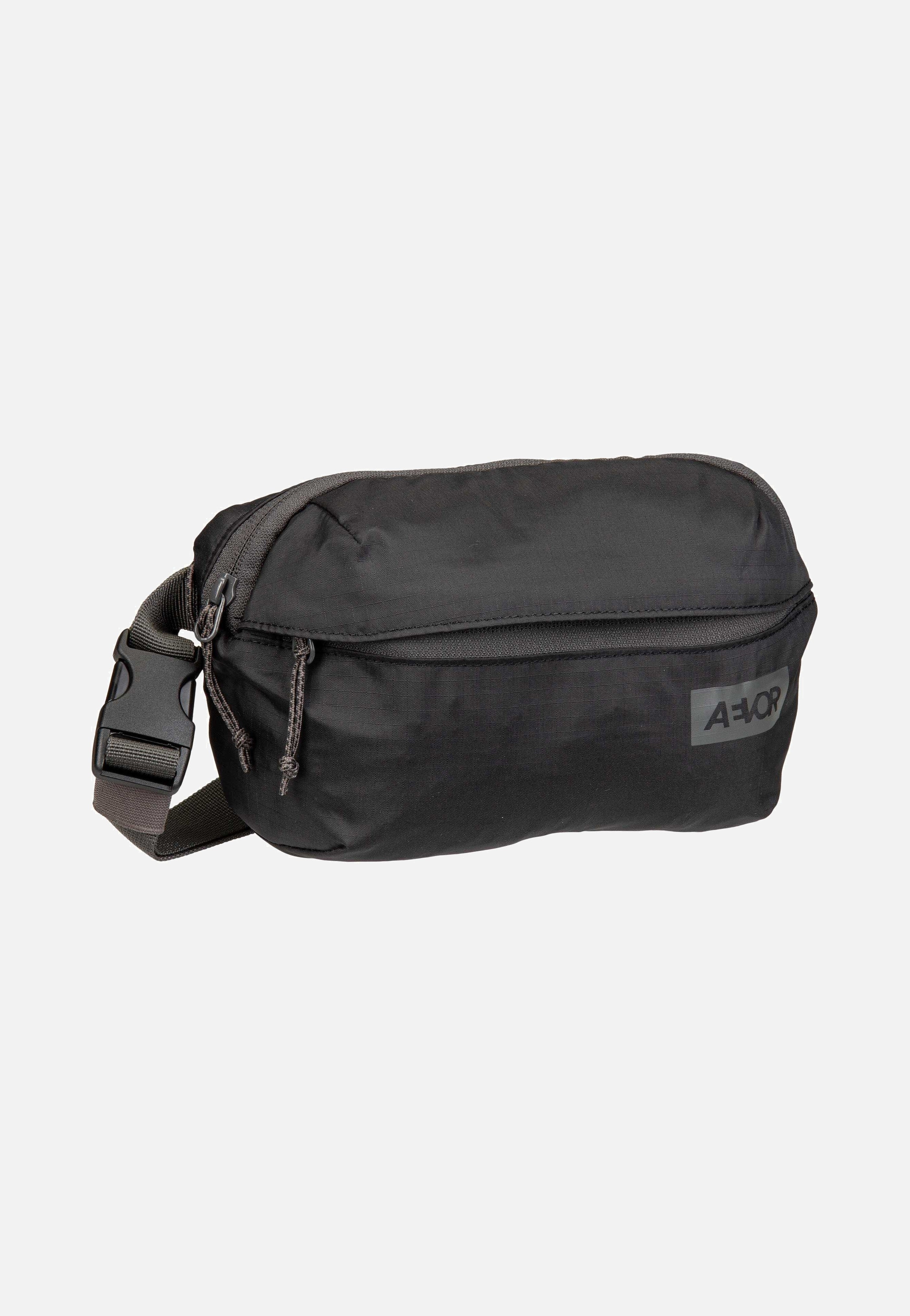 AEVOR Hip Bag Ease Ripstop Black Charcoal Bauchtasche