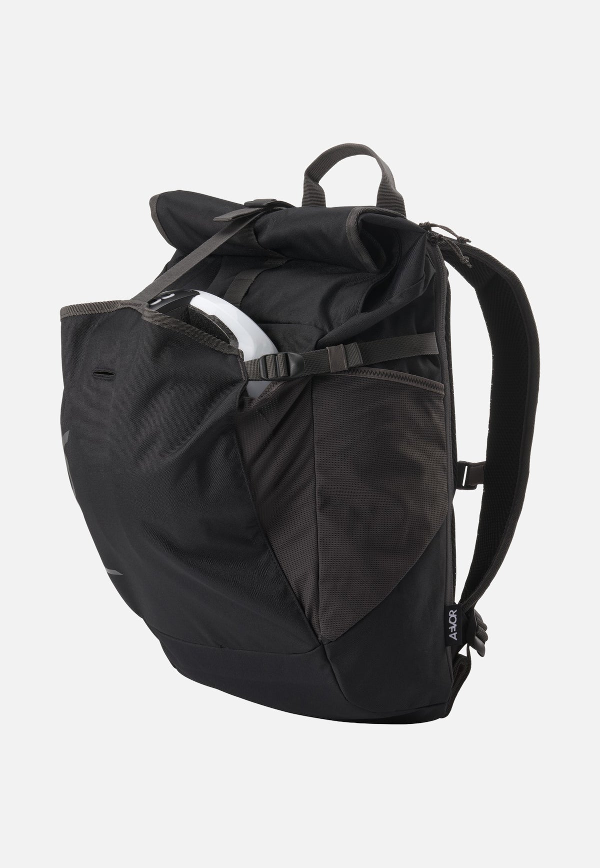AEVOR Roll Pack Black Charcoal Rolltop Rucksack