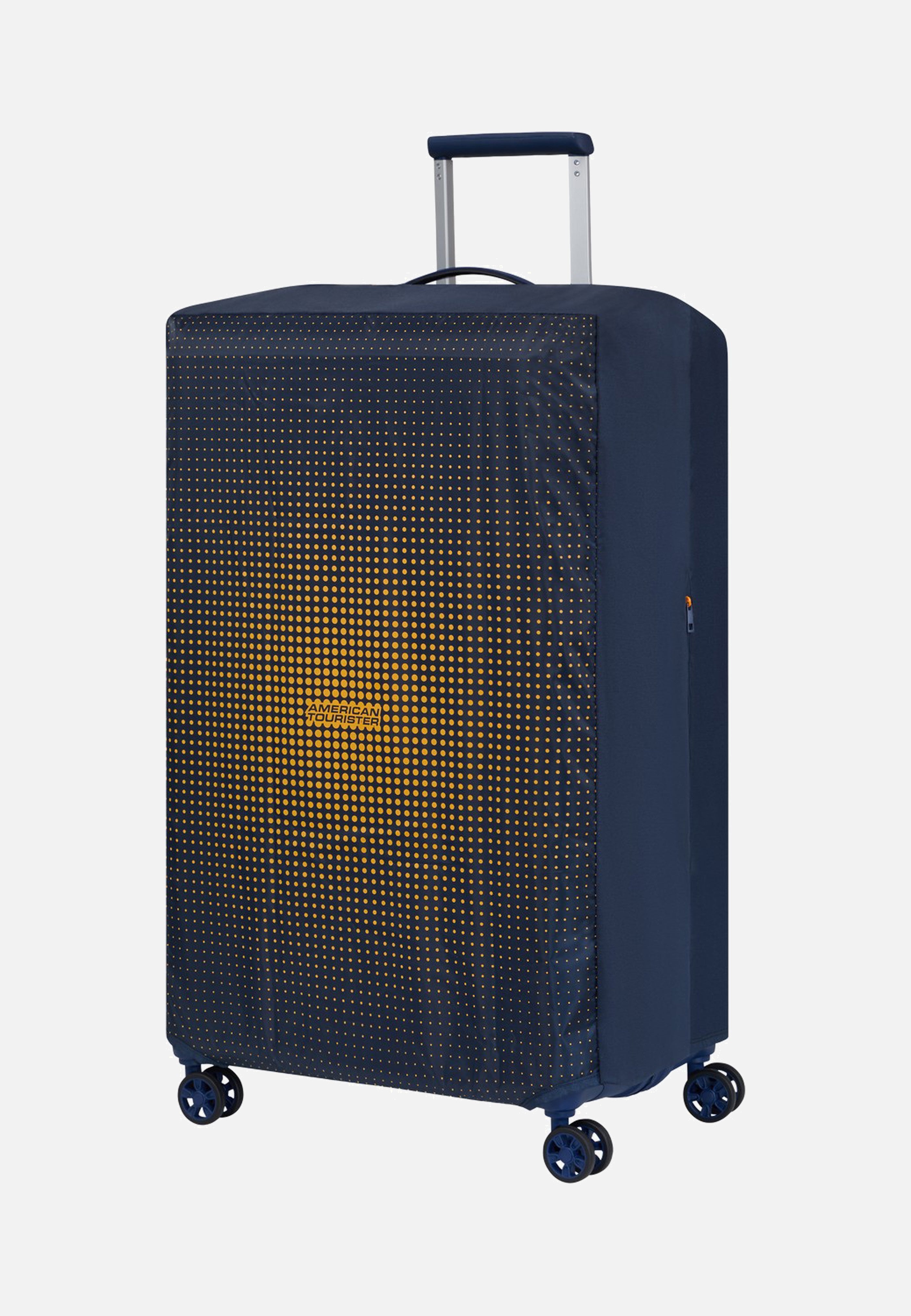 American Tourister Foldable L Navy/Orange Luggage Cover