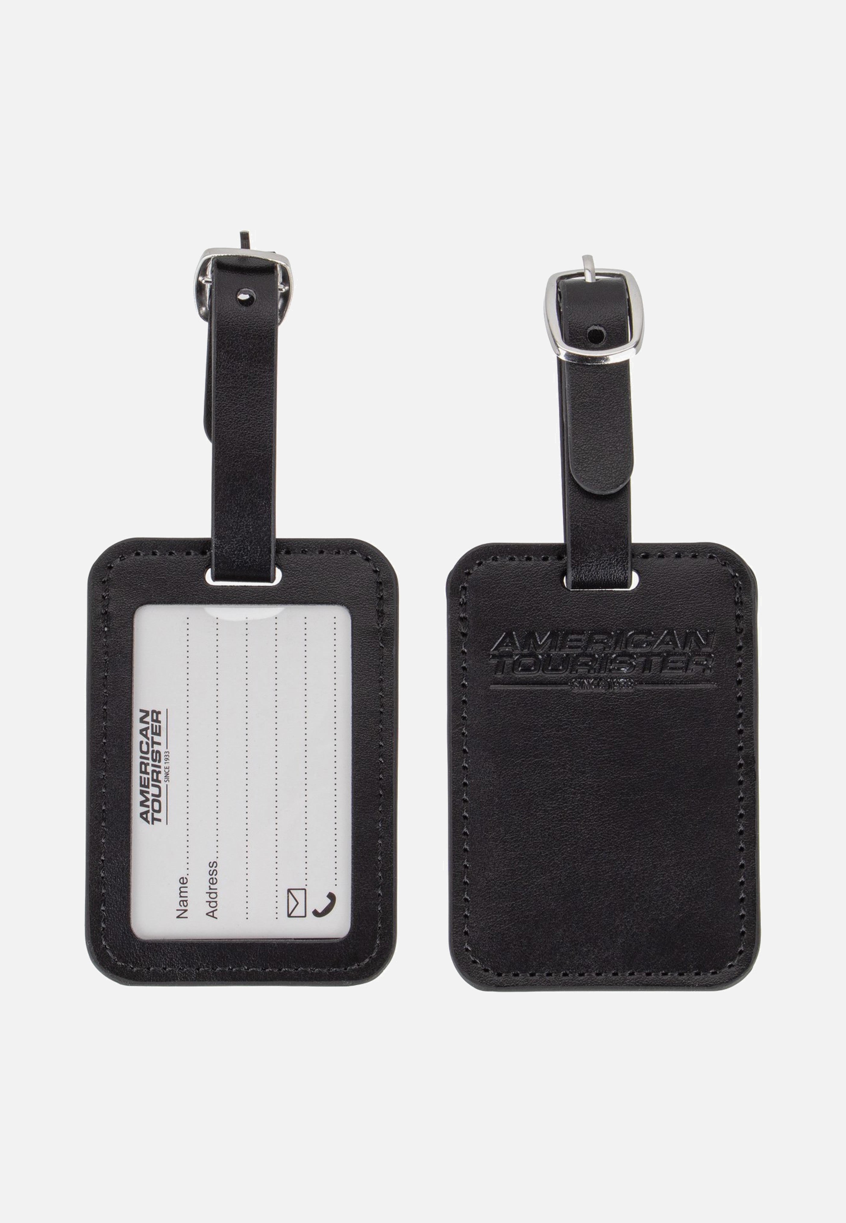 American Tourister Luggage Tag Pack Of 2 Black Luggage Tag