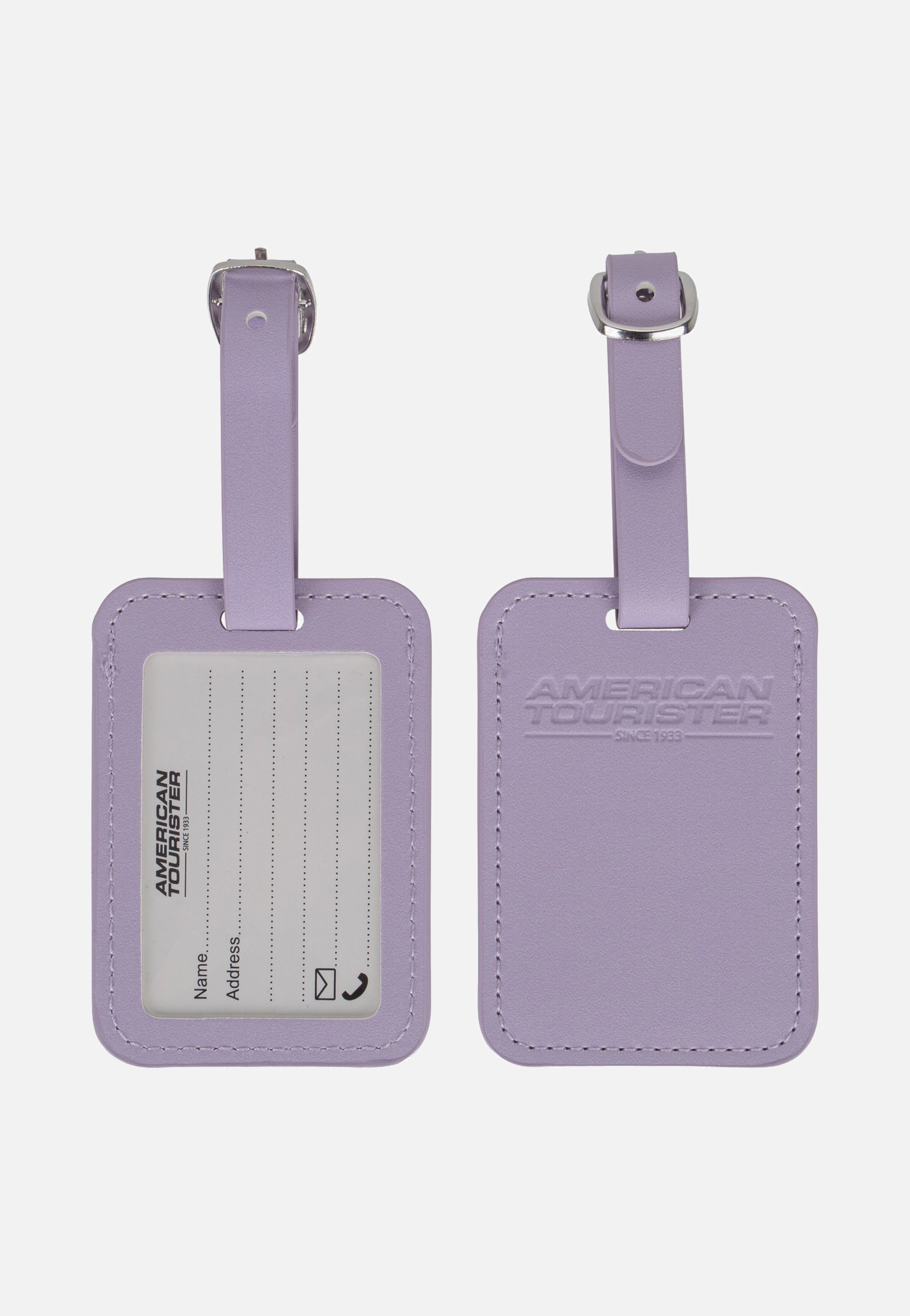 American Tourister Luggage Tag Pack Of 2 Digital Lavender Luggage Tag