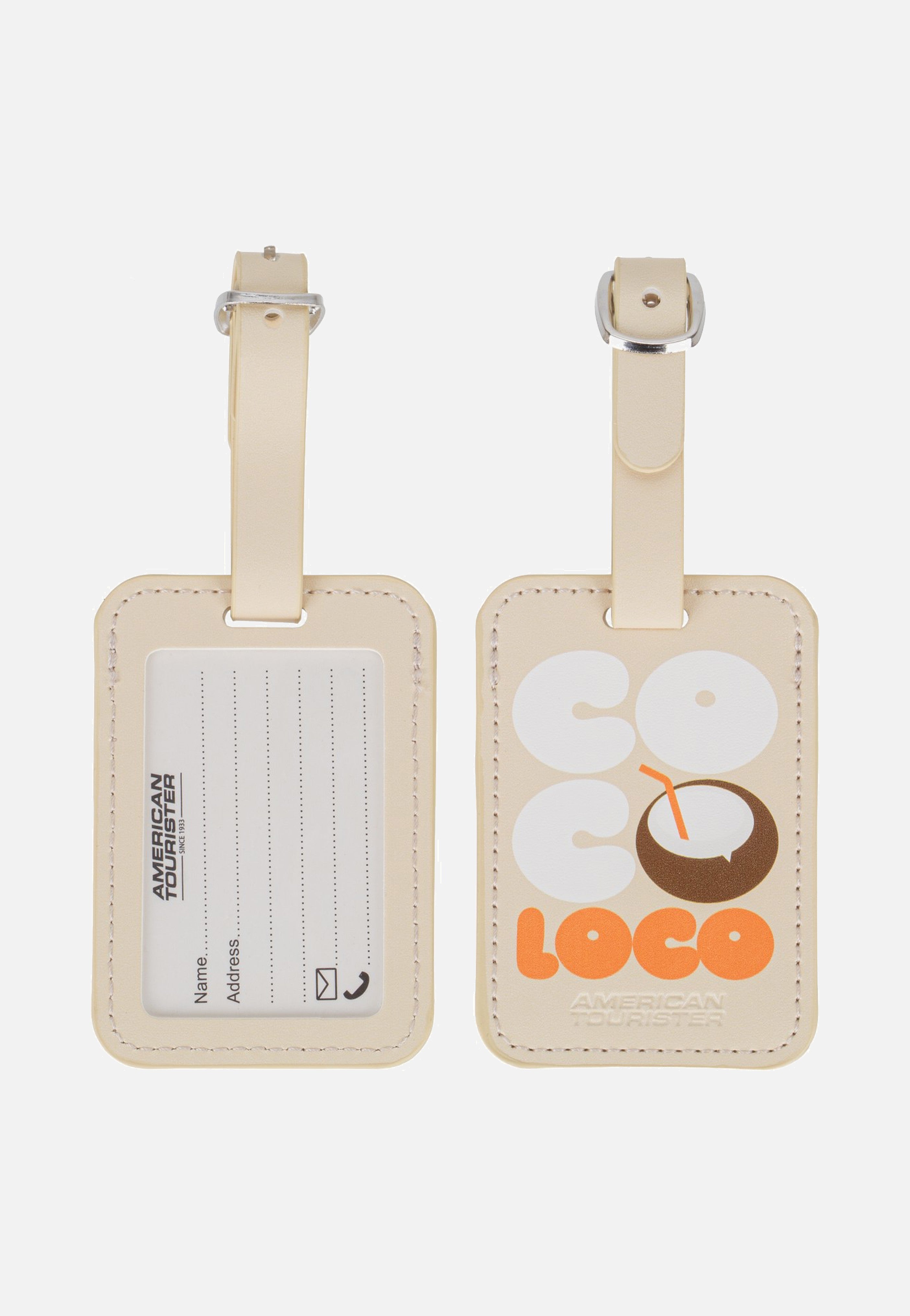 American Tourister Luggage Tag Pack Of 2 Print Coco Loco Luggage Tag