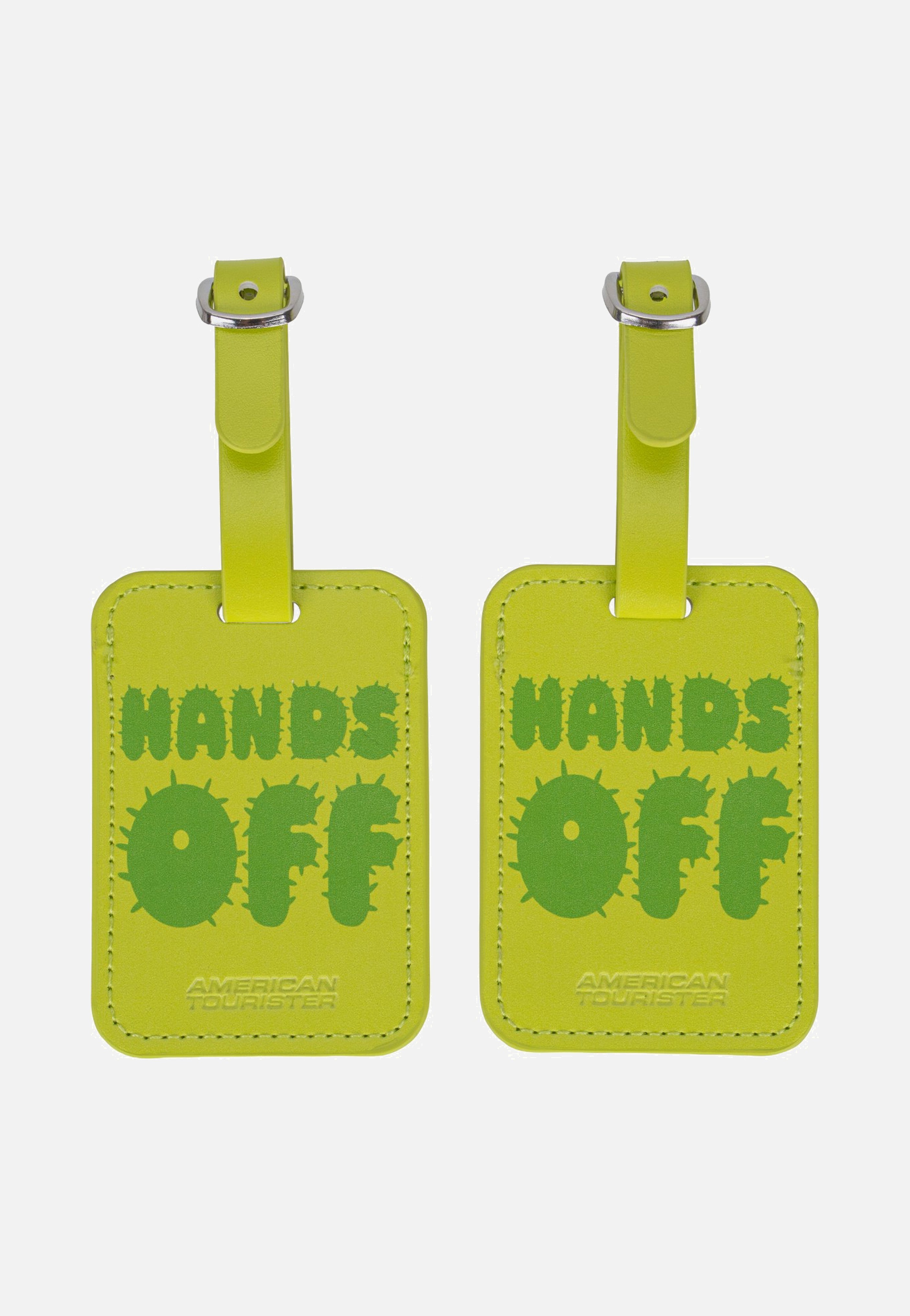 American Tourister Luggage Tag Pack Of 2 Print Hands Off Luggage Tag