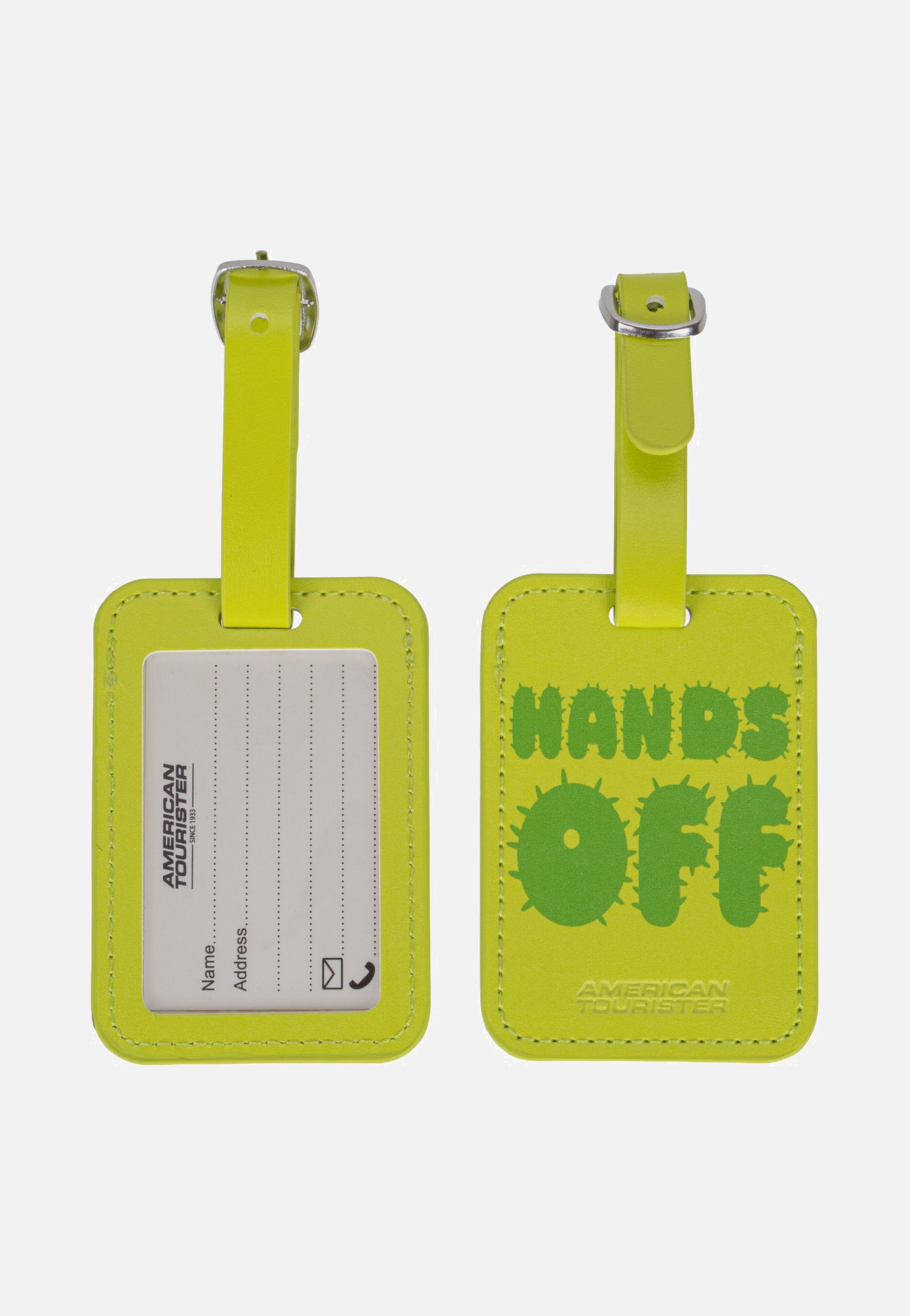 American Tourister Luggage Tag Pack Of 2 Print Hands Off Luggage Tag