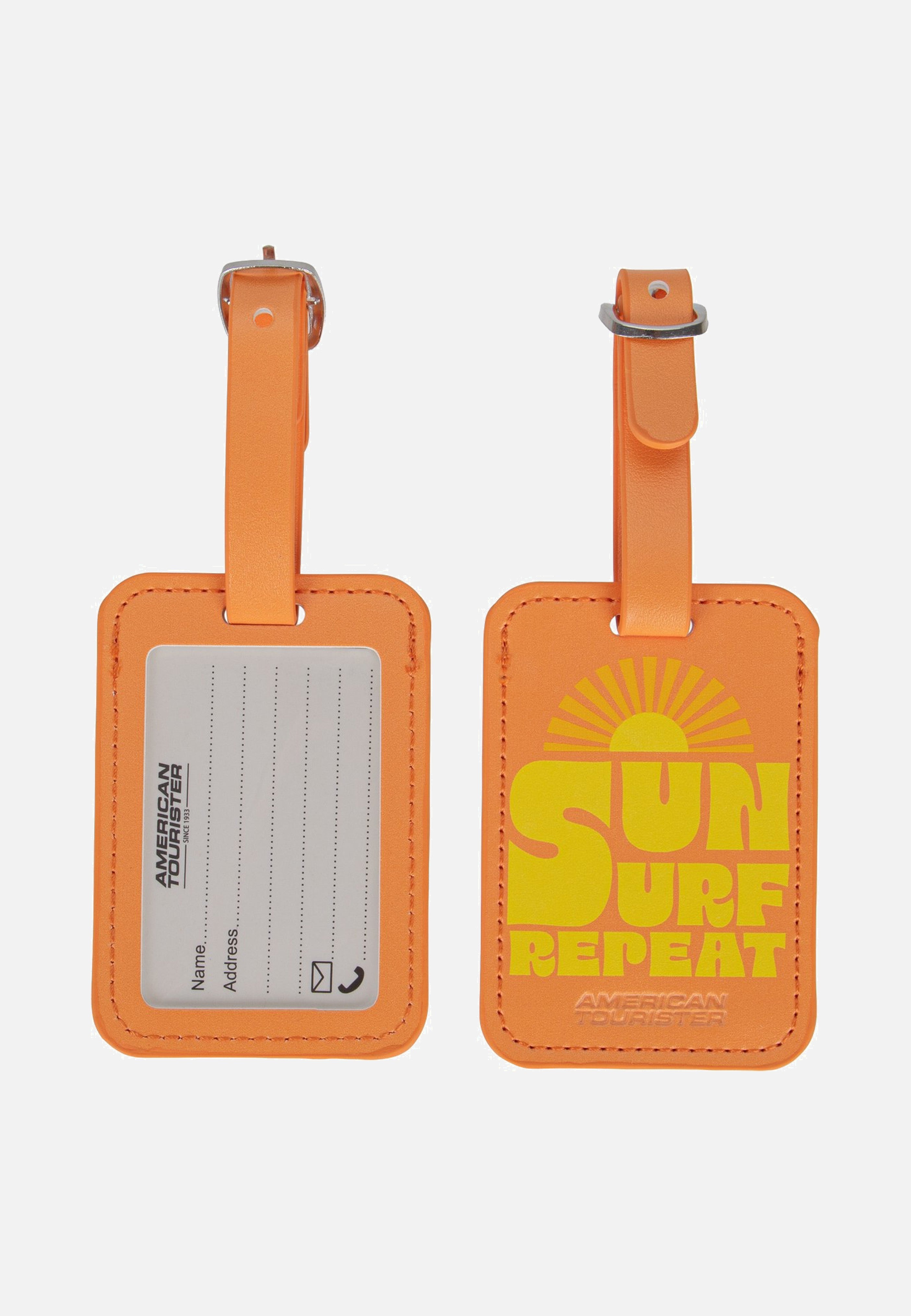 American Tourister Luggage Tag Pack Of 2 Print Sun Surf Repeat Luggage Tag