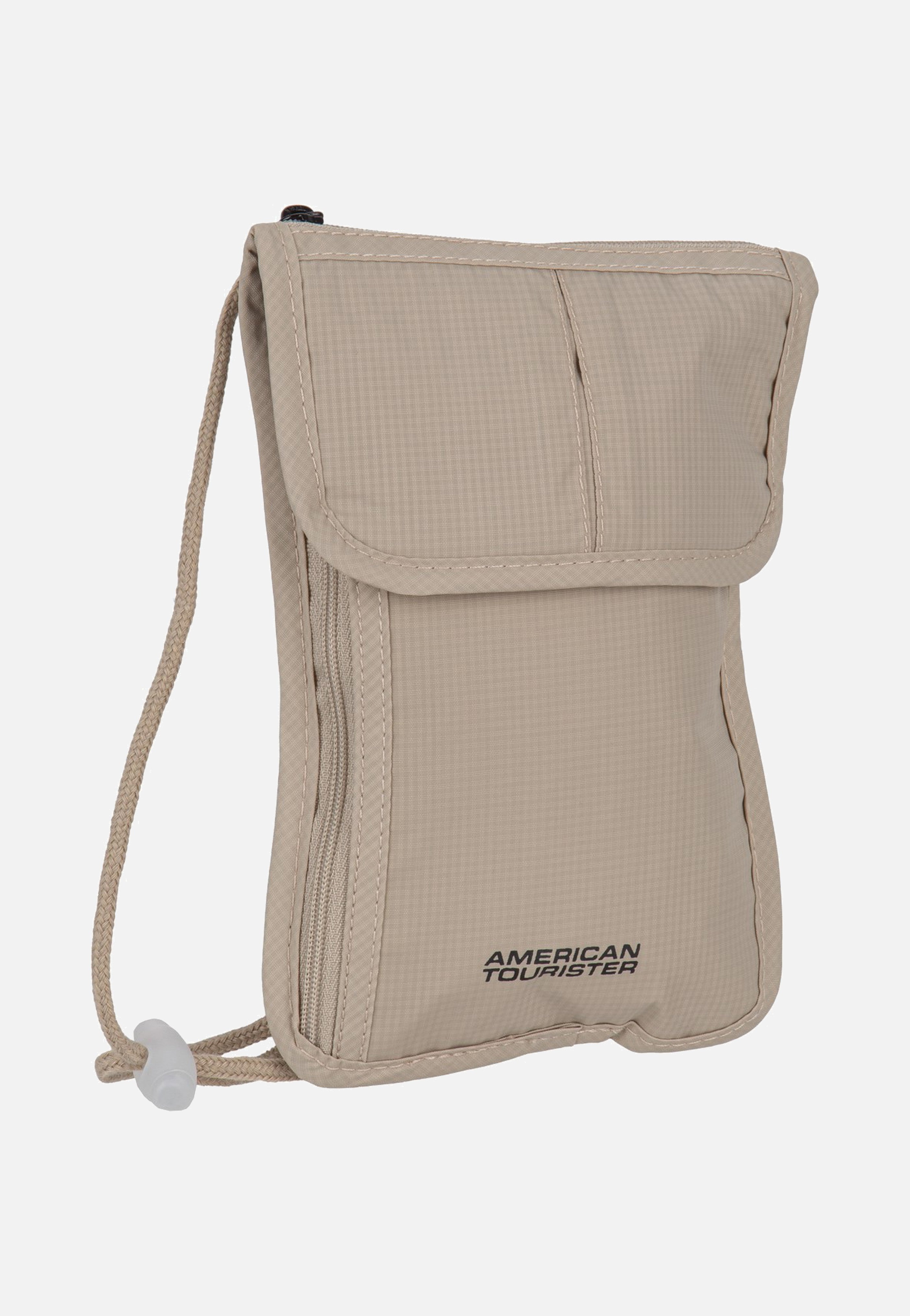 American Tourister RFID Security Neck Pouch Sand Accessories
